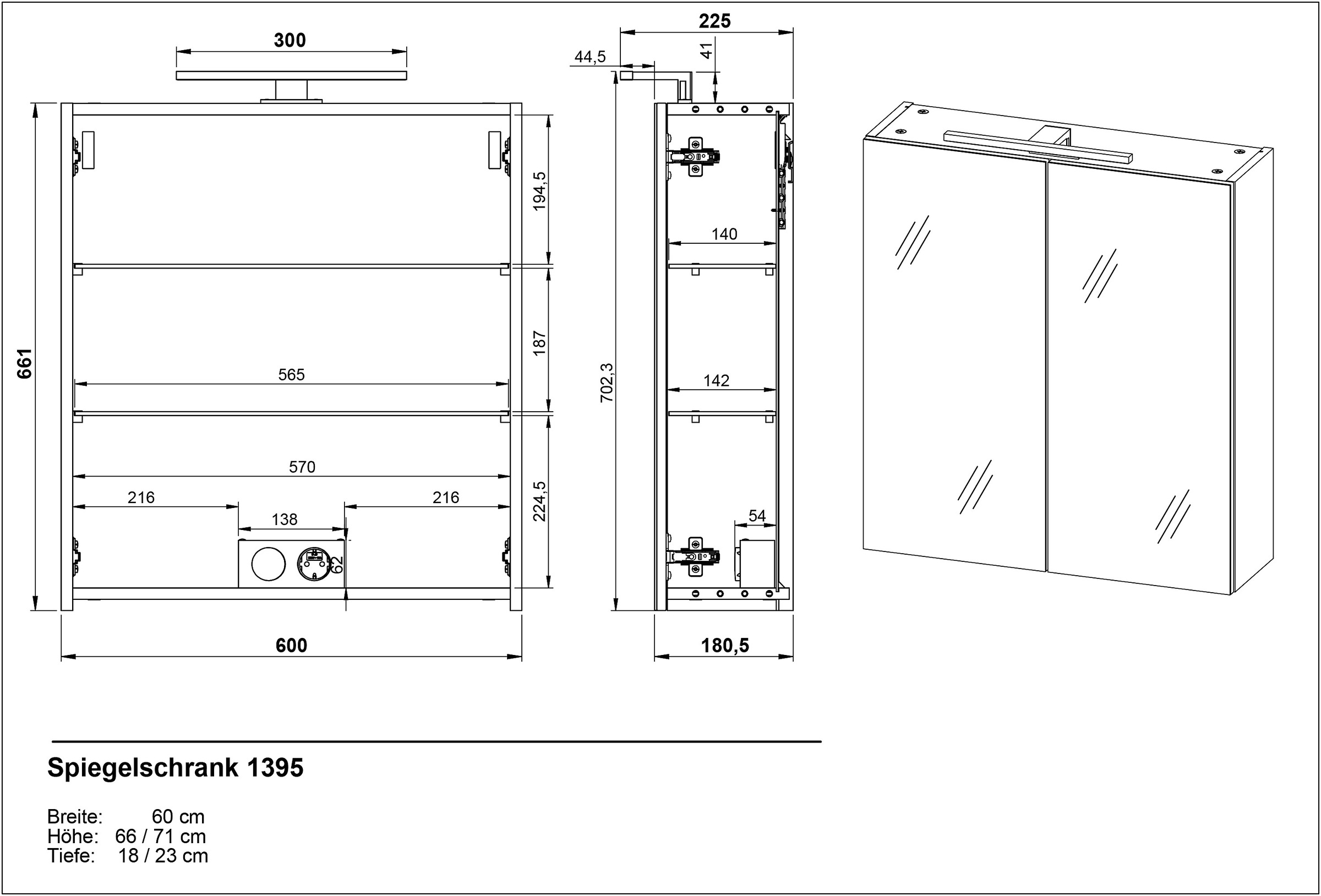 GERMANIA Badmöbel-Set »GW-Arnea« 4 Stk. tlg.