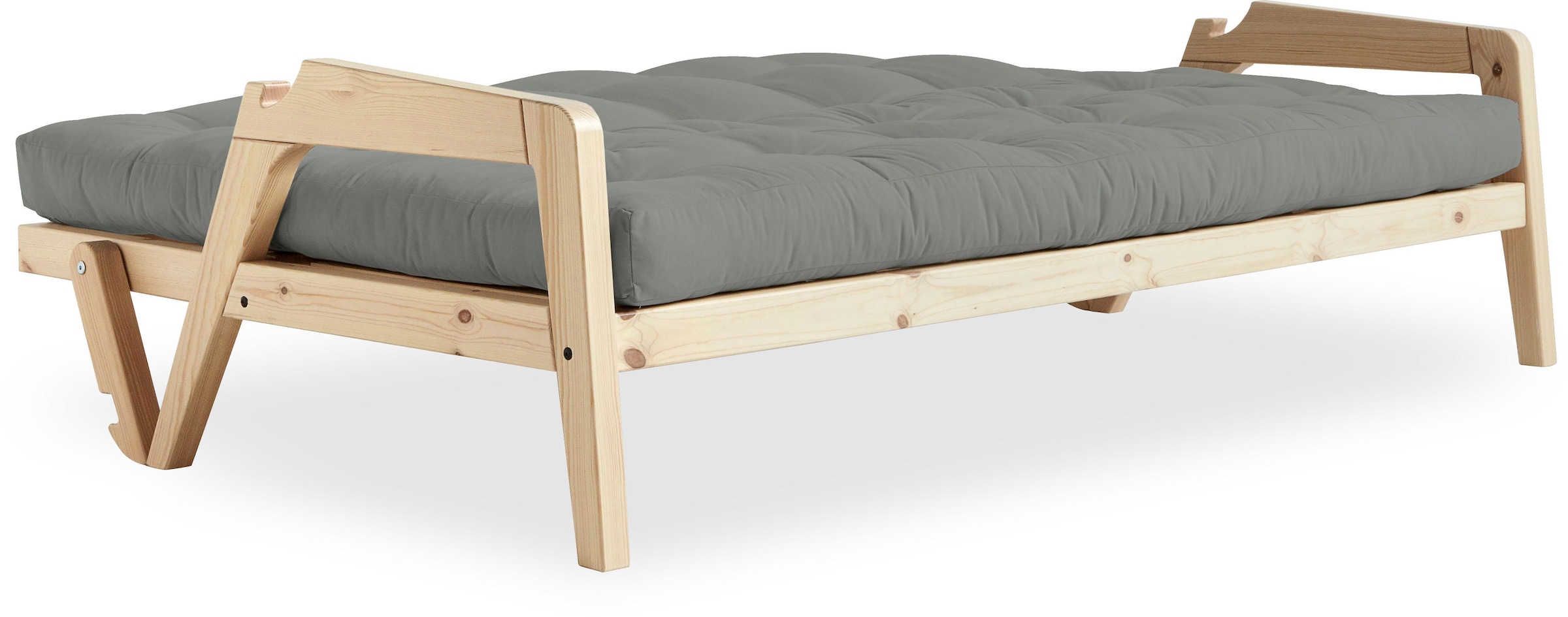 Karup Design Schlafsofa, Mit Holzstruktur, inkl. Futonmatratze, Liegefläche 130x190 cm