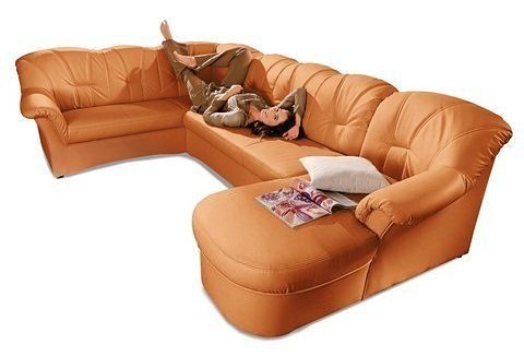 DOMO collection Wohnlandschaft »Papenburg, zeitlose Rückensteppung, elegant günstig online kaufen