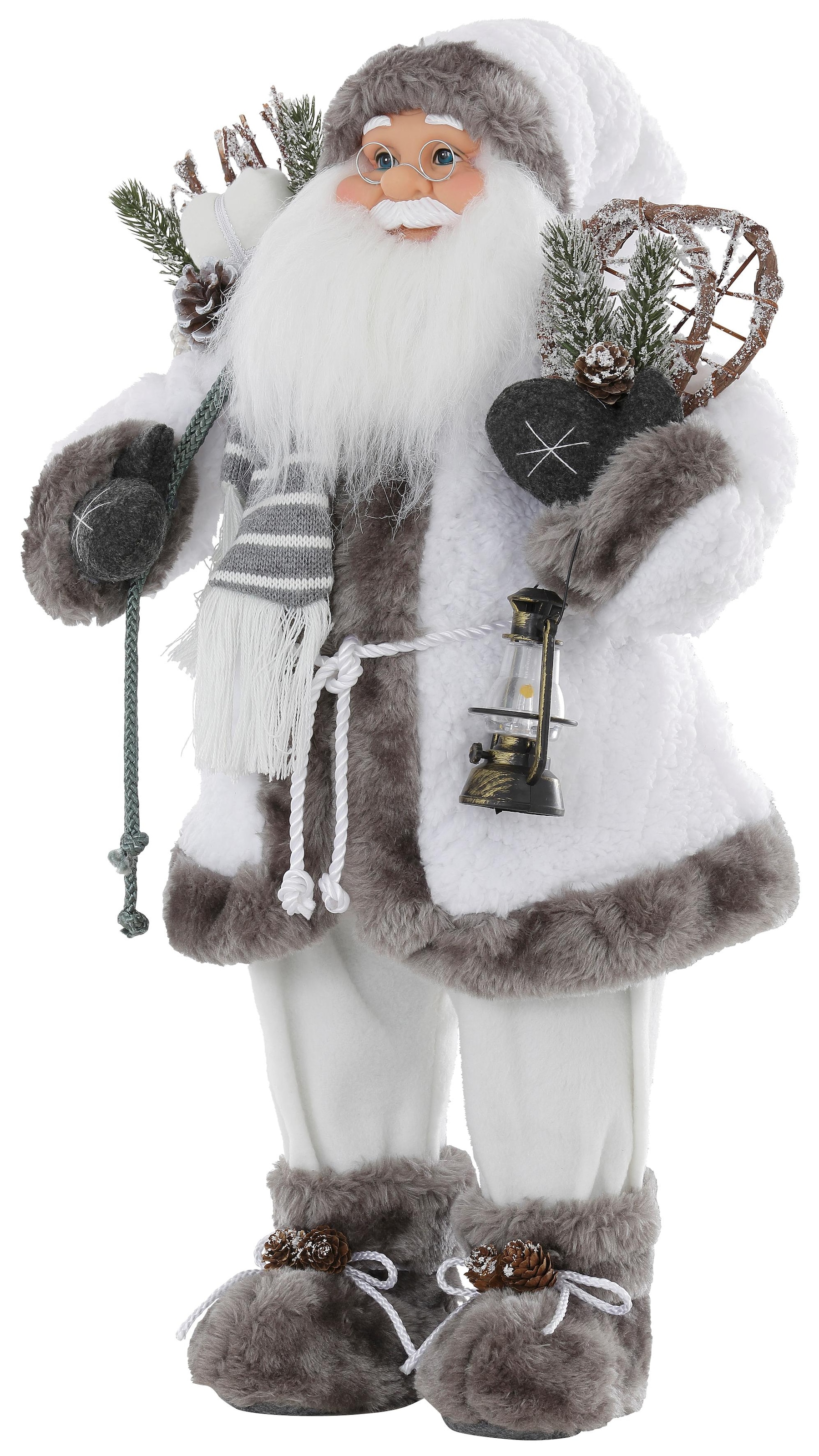 HOSSNER - Mantel weißem mit Weihnachtsdeko Laterne«, online HOMECOLLECTION und bestellen »Santa Weihnachtsmann