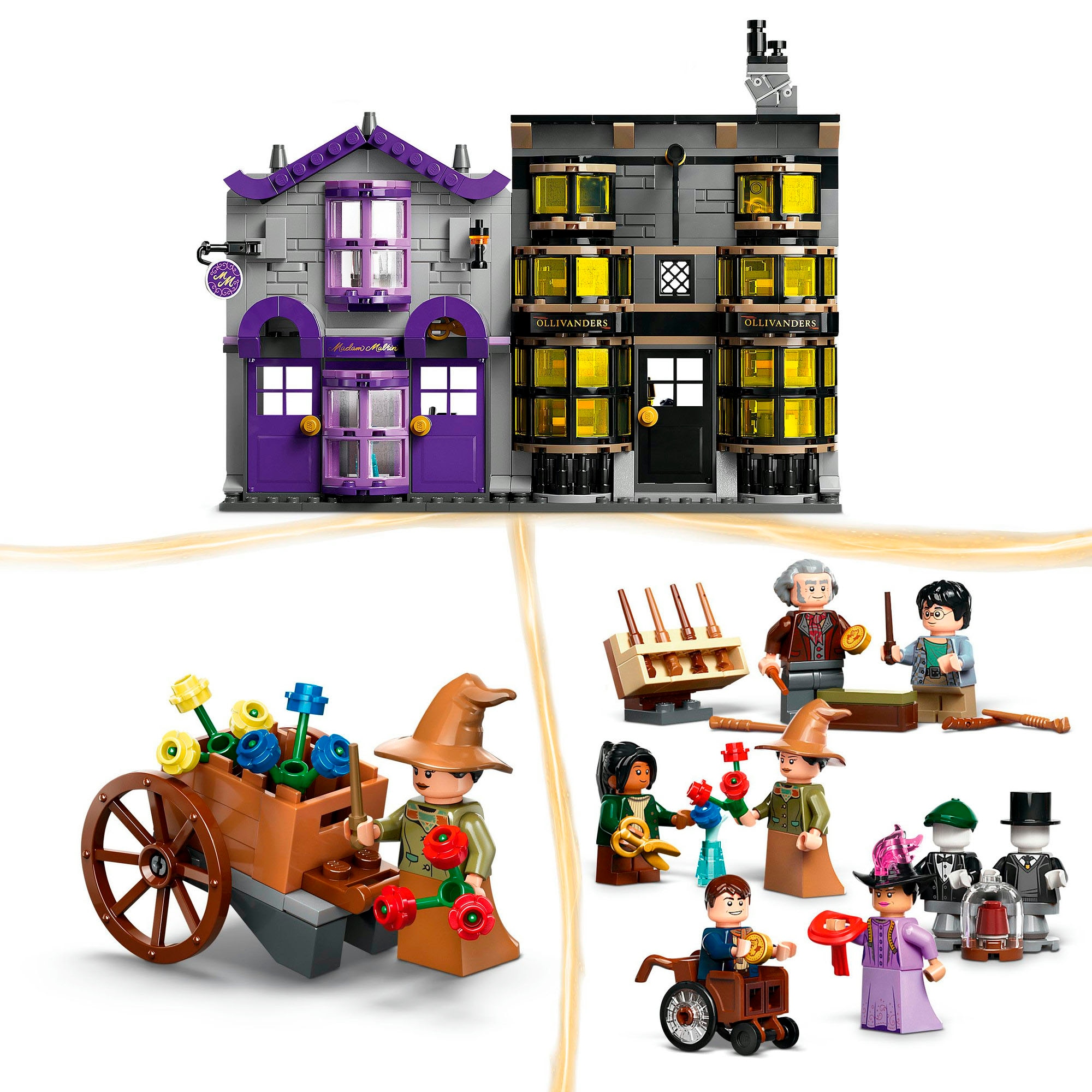 LEGO® Konstruktionsspielsteine »Ollivanders™ & Madam Malkins Anzüge (76439), LEGO Harry Potter™«, (744 St.), Made in Europe