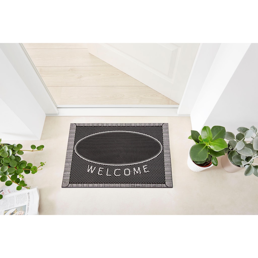 Home2Fashion Fußmatte »SC Clean Welcome«, rechteckig
