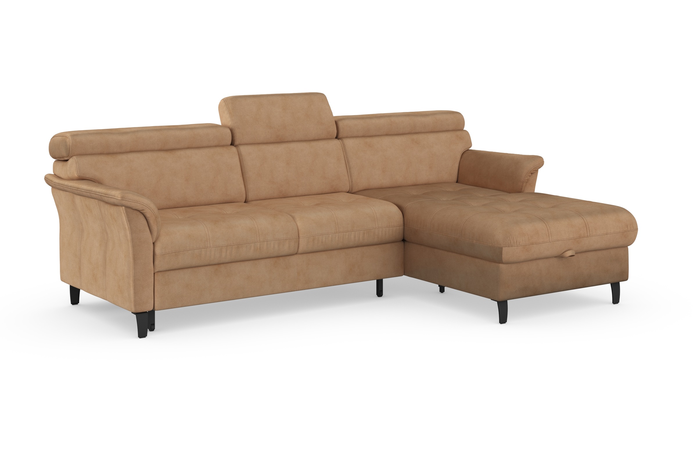 sit&more Ecksofa »Marano L-Form«, inklusive Kopfteilverstellung, wahlweise mit Bettfunktion, Bettkasten