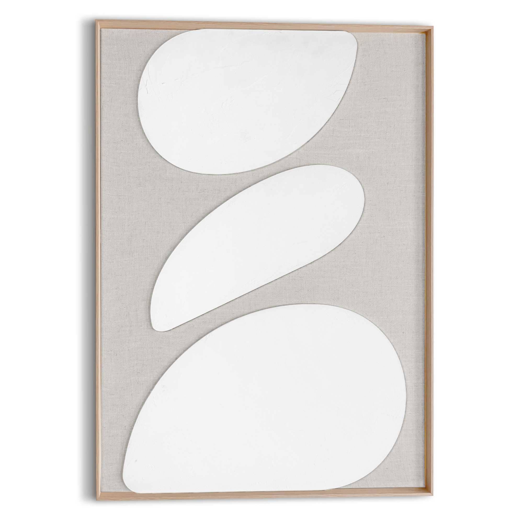 Reinders! Wandbild »Organic Pebbles« Wohnzimmer - Beige - MDF - Abstrakt - günstig online kaufen