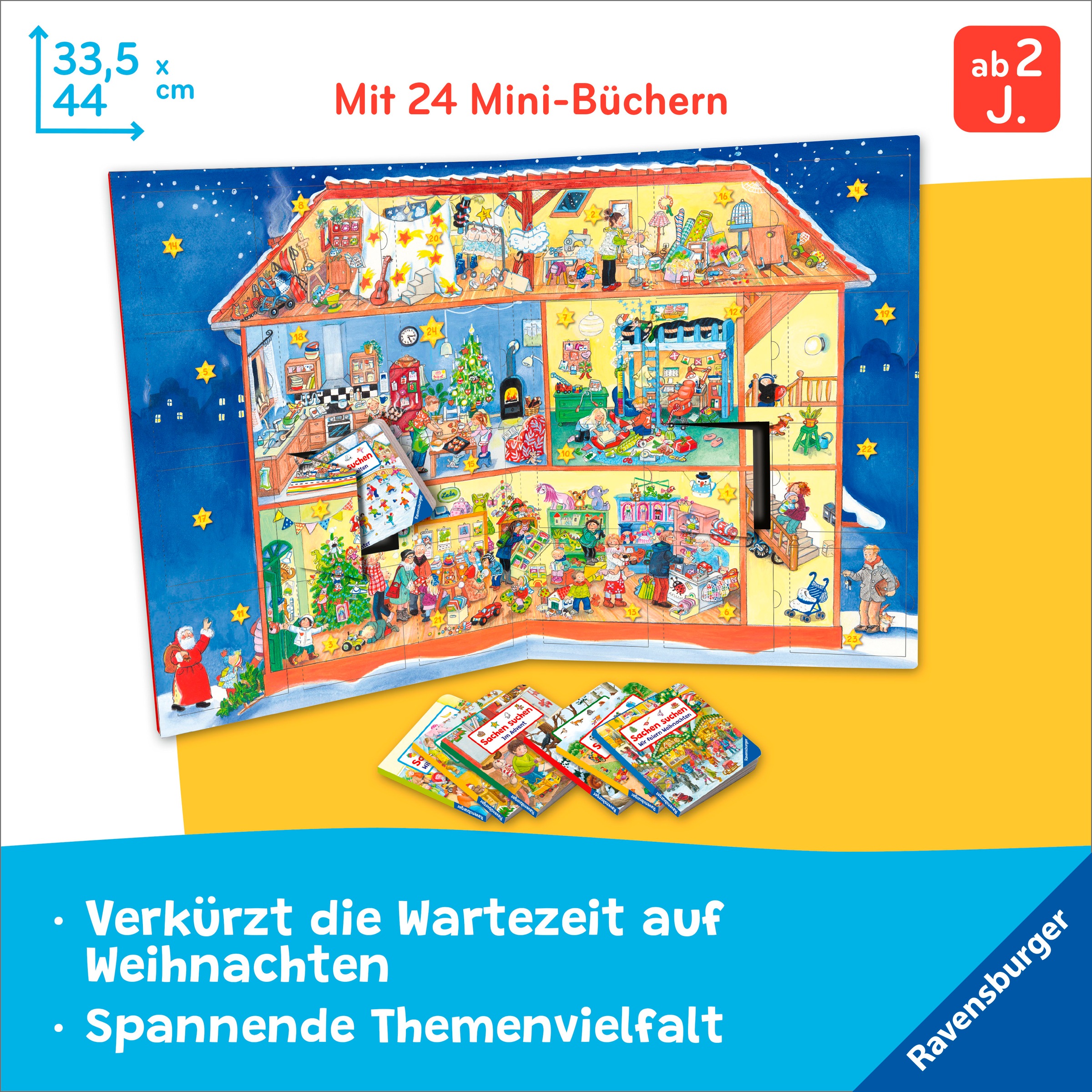 Ravensburger Spielzeug-Adventskalender »Mein großer Sachen suchen Adventskalender«, ab 2 Jahren