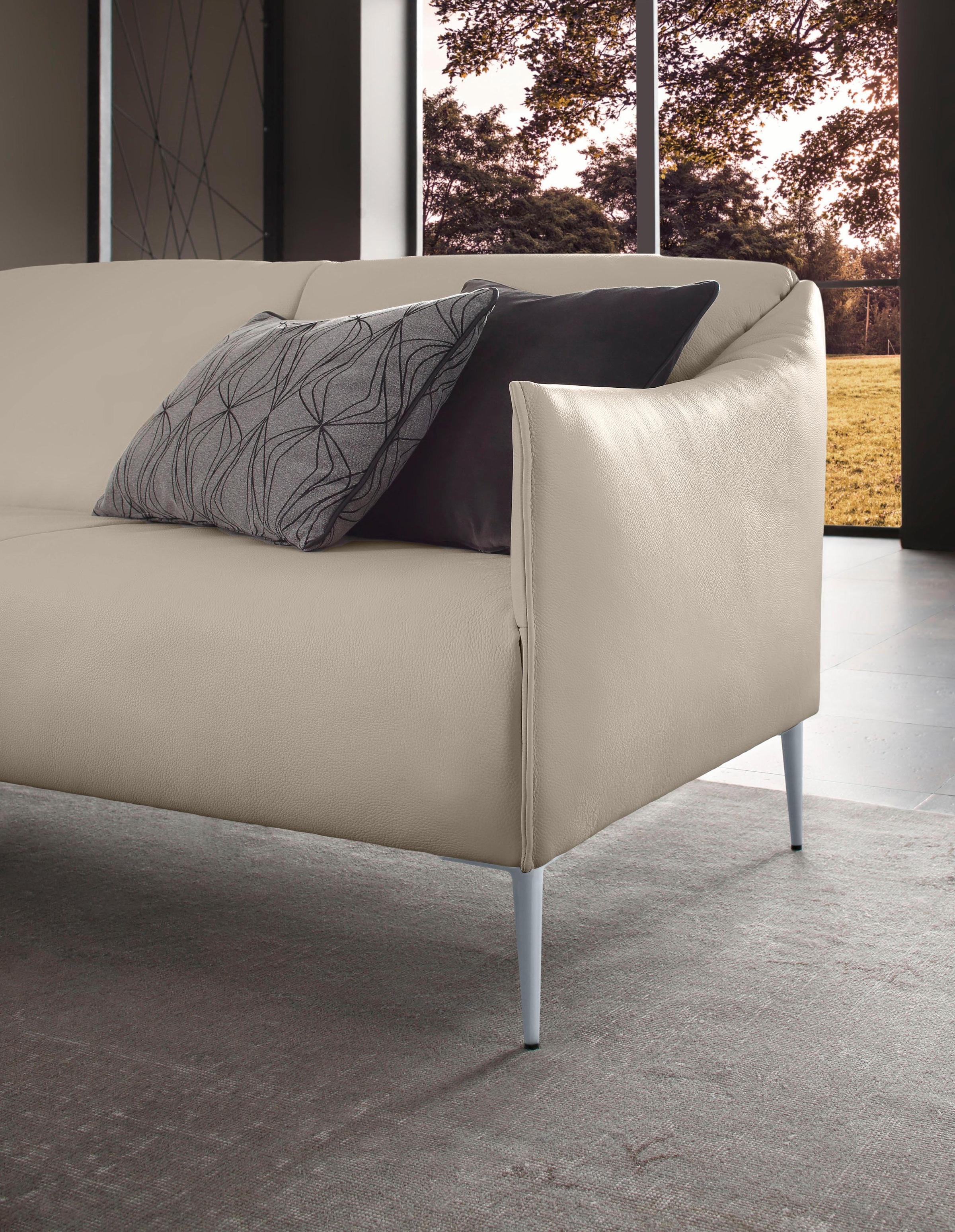 W.SCHILLIG 2,5-Sitzer »sally«, mit Metallfüßen in Silber matt, Breite 174 cm