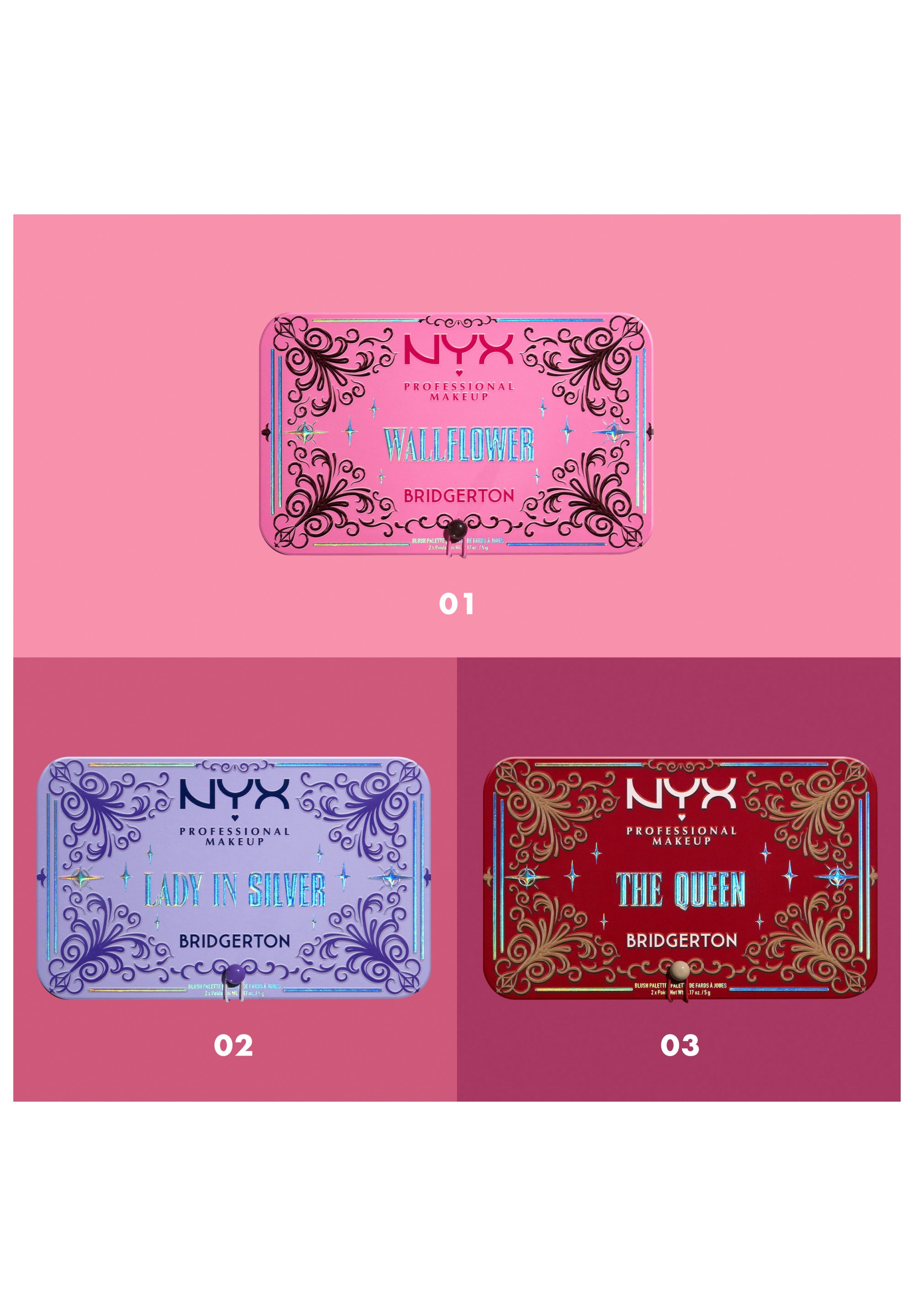 NYX Rouge »NYX Professional Makeup Bridgerton Royal Flush Blush Palette 03«