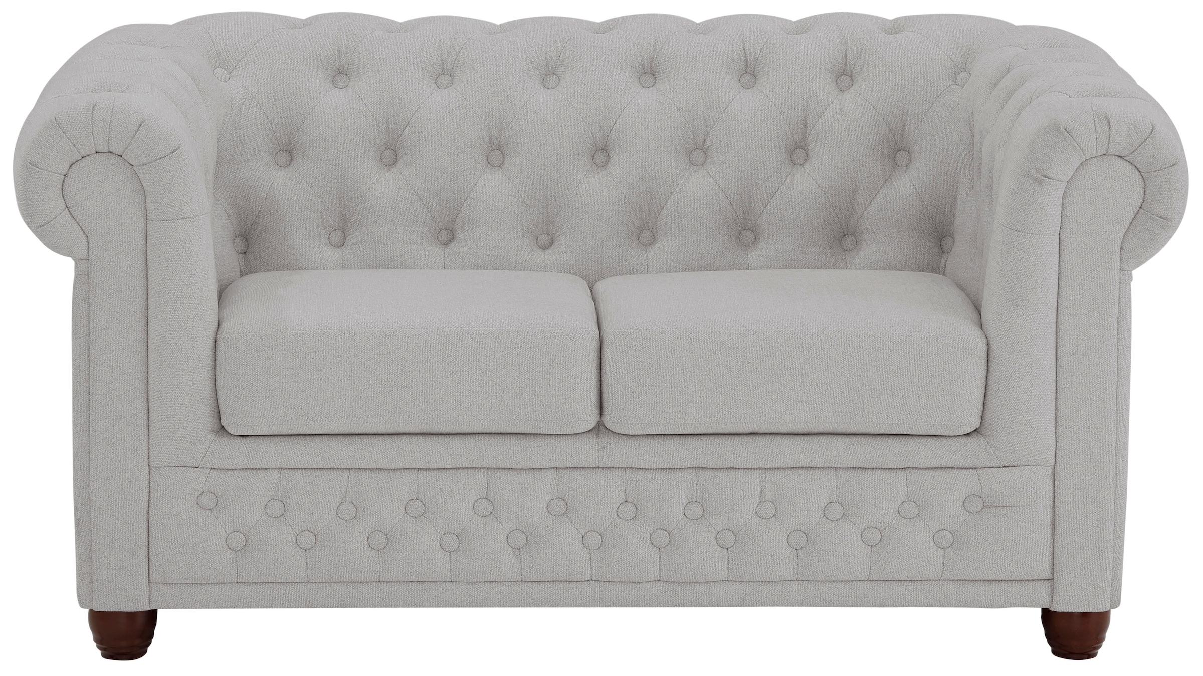 Home affaire Chesterfield-Sofa »New Castle«, mit hochwertiger Knopfheftung in Chesterfield-Design, B/T/H: 148/86/72