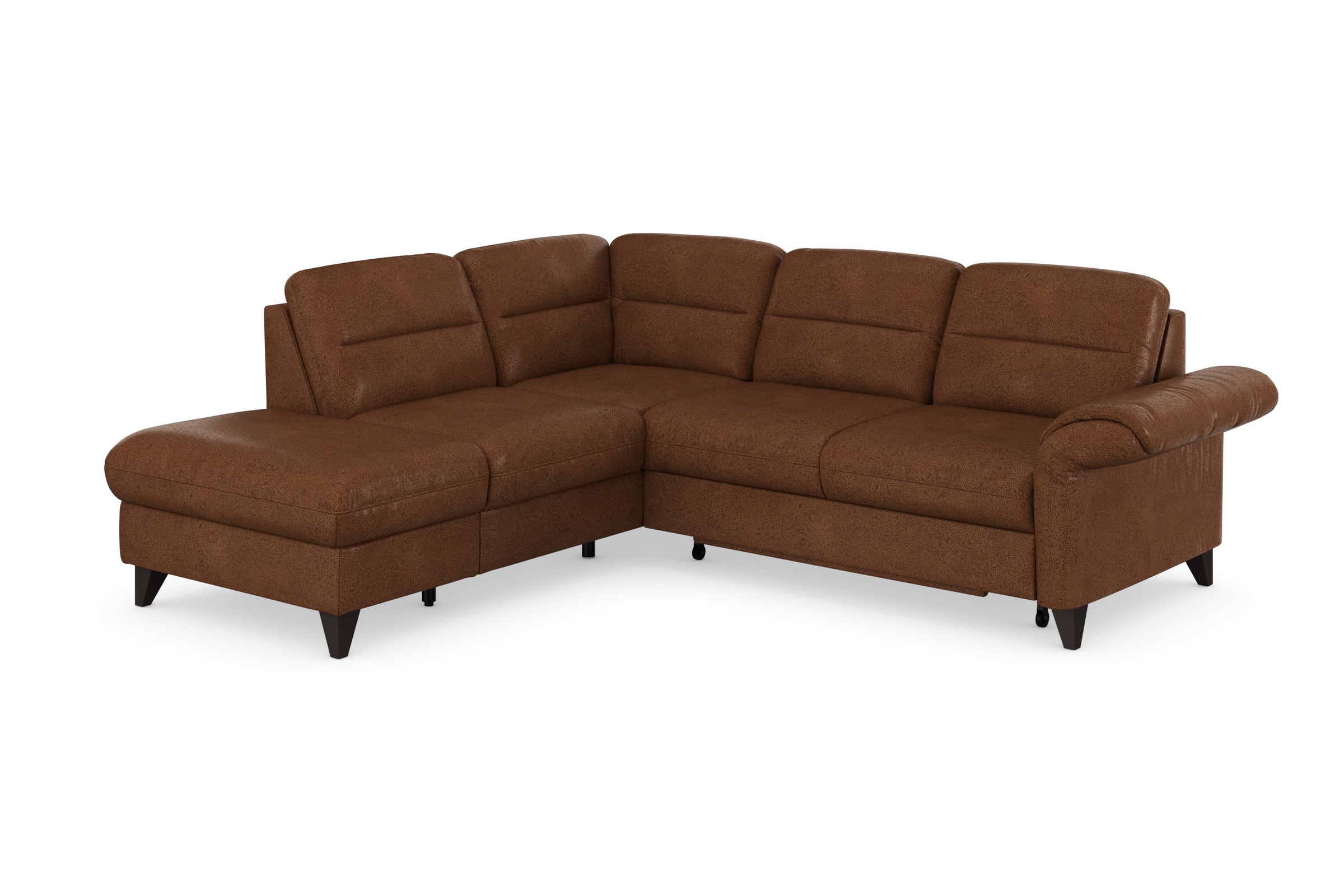 sit&more Ecksofa »Mellum L-Form«, Federkern, wahlweise mit Bettfunktion, Stauraum und Armteilfunktion