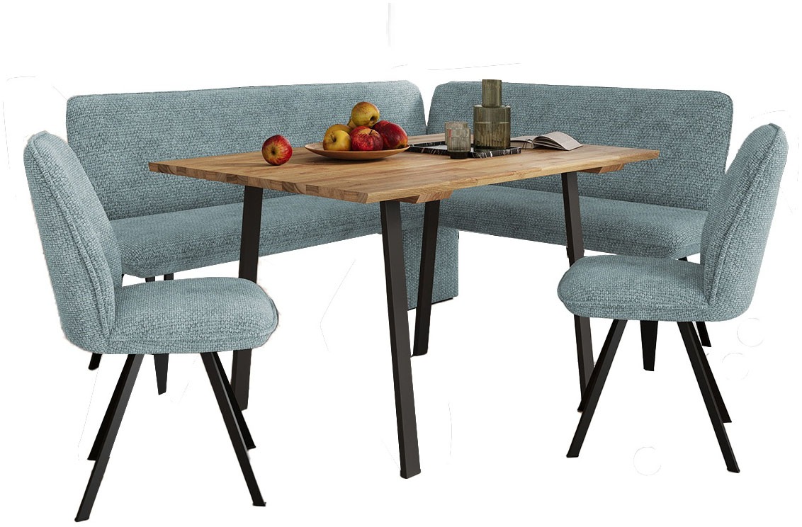 OTTO home Eckbankgruppe »Mily Essecke, Sitzgruppe, Eckbankgruppe, Küchenbankgruppe« Set, 4er, 4 Stk. tlg. BESTSELLER blau FSC -zertifizierter 