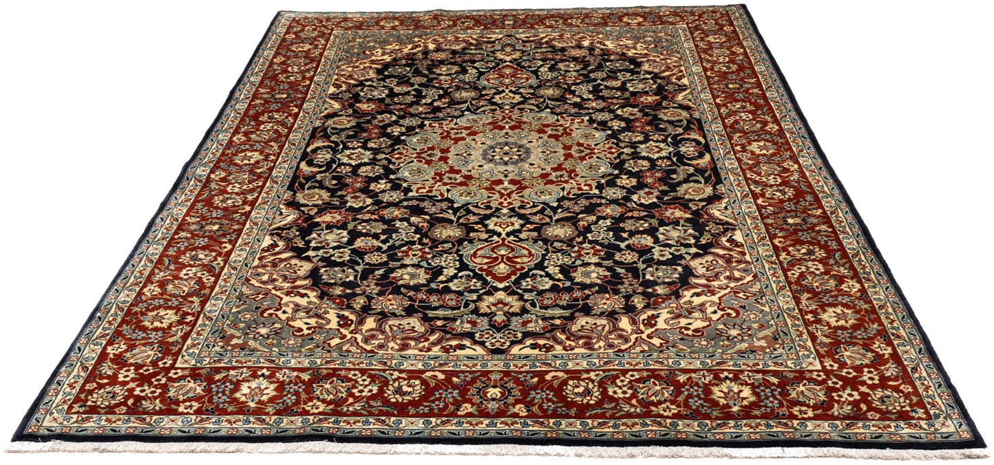 morgenland Wollteppich »Maschad Blumenmuster Beige 295 x 197 cm«, rechtecki günstig online kaufen