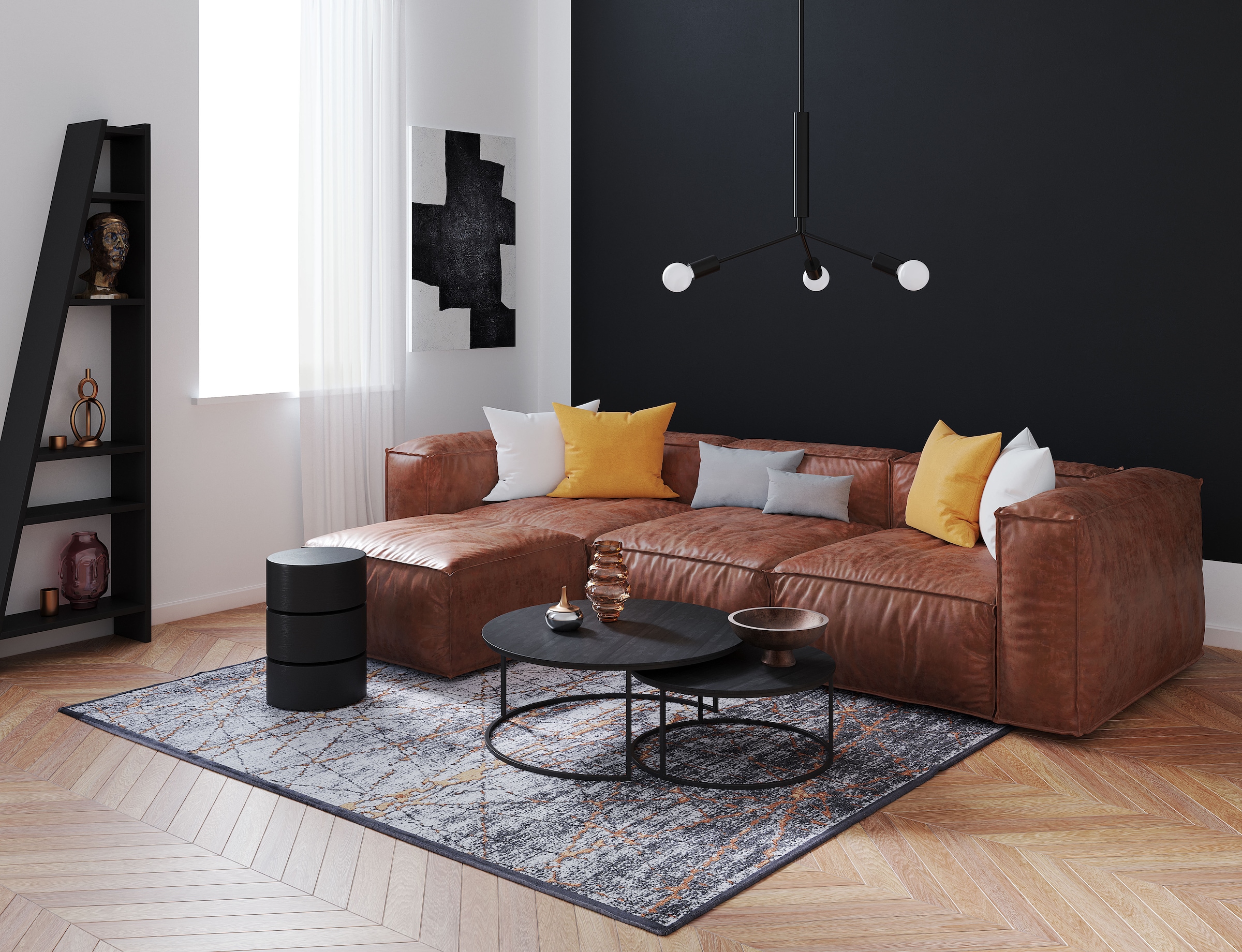 Gino Falcone Teppich »Orelia 103«, rechteckig, 7 mm Höhe, Kurzflor, modernes Design, mit leichtem Glanz, Wohnzimmer
