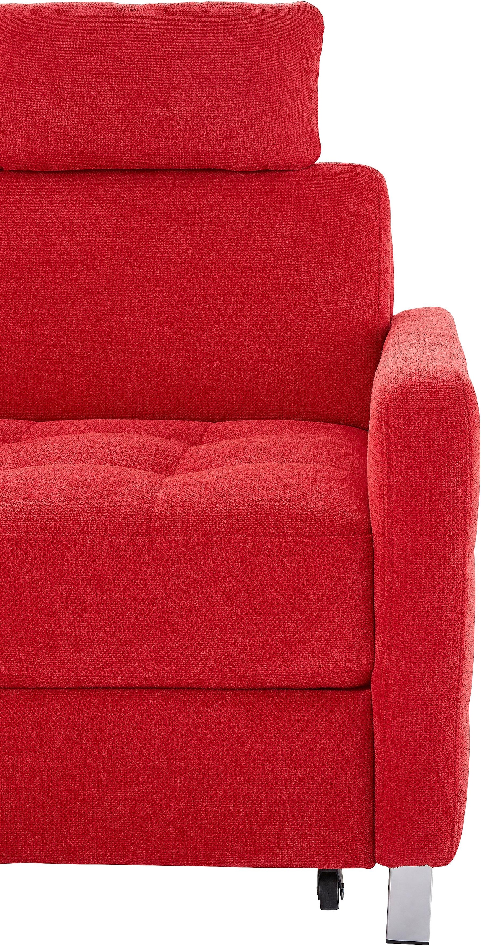 sit&more Ecksofa »Pablo L-Form«, wahlweise mit Bettfunktion