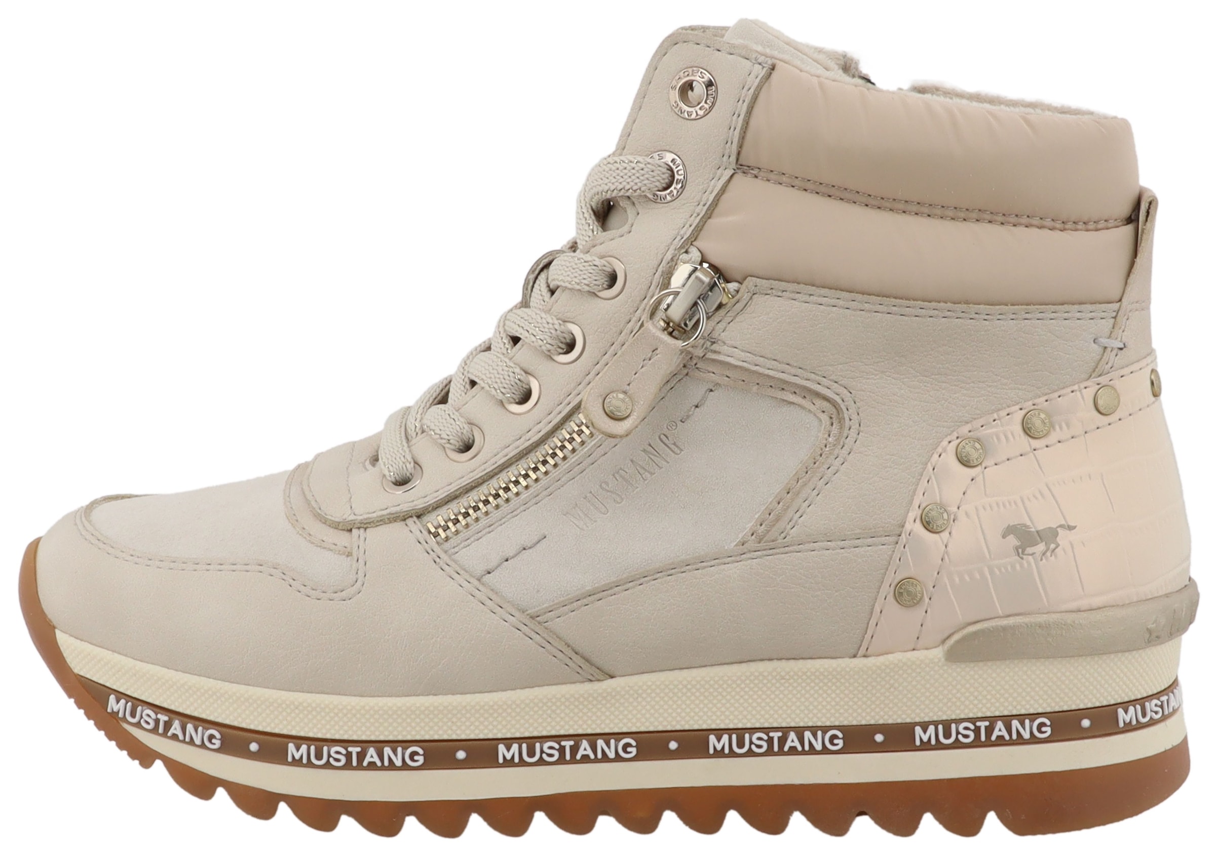 Mustang Shoes Winterboots »Urbana«  Plateausneaker, Winterboots mit wärmendem Textilfutter