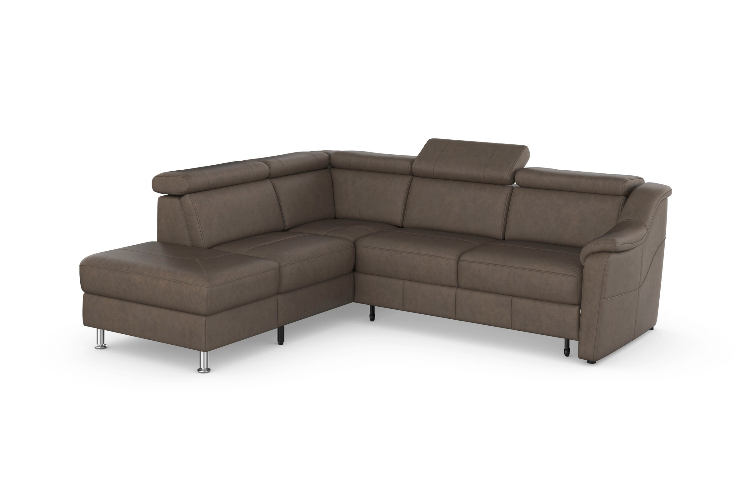 sit&more Ecksofa »Freetown L-Form«, inklusive Kopfteilverstellung und komfortablem Federkern