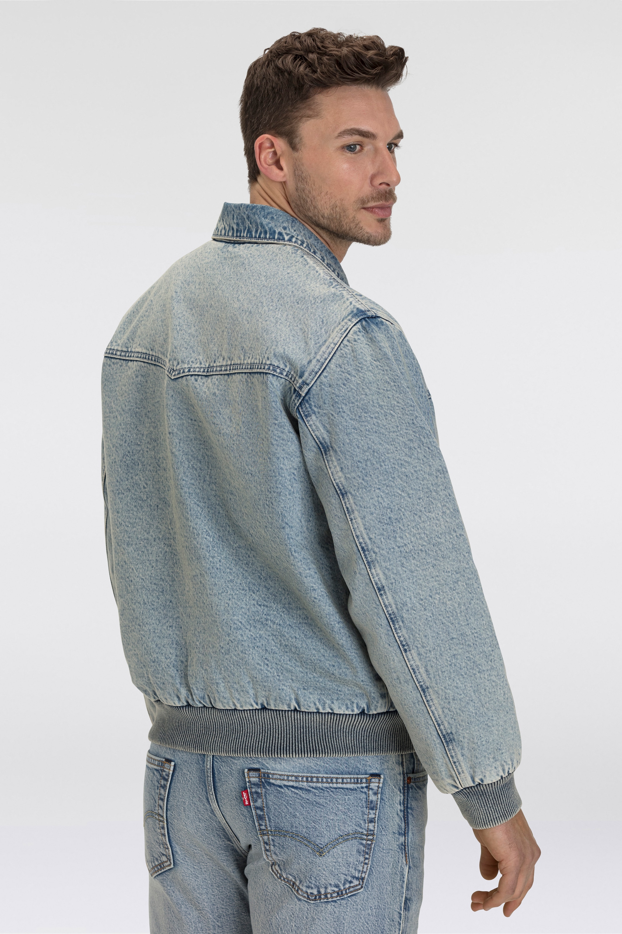 Levi's® Jeansjacke, mit Rippbündchen