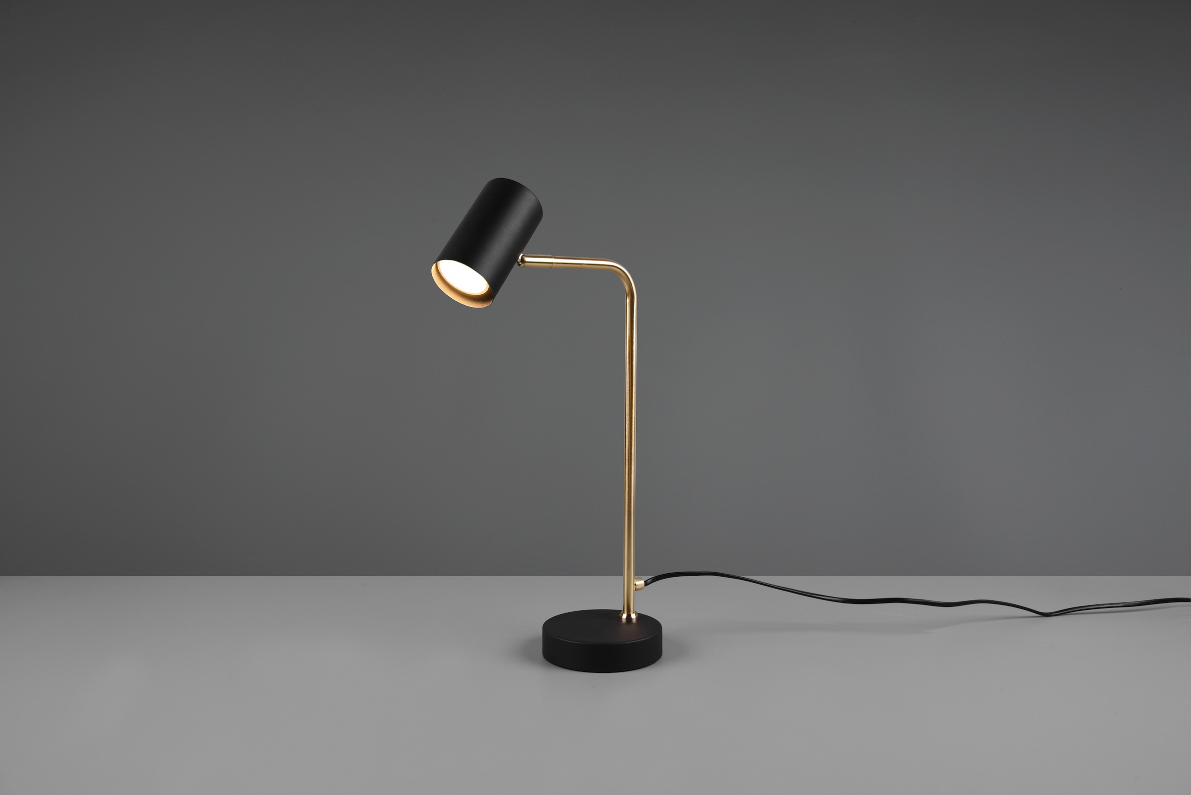 TRIO Leuchten Tischleuchte »Marley« GU10 1 Stk. mit Kippschalter, GU10 Leuchtmittel frei wählbar, Spot schwenkbar