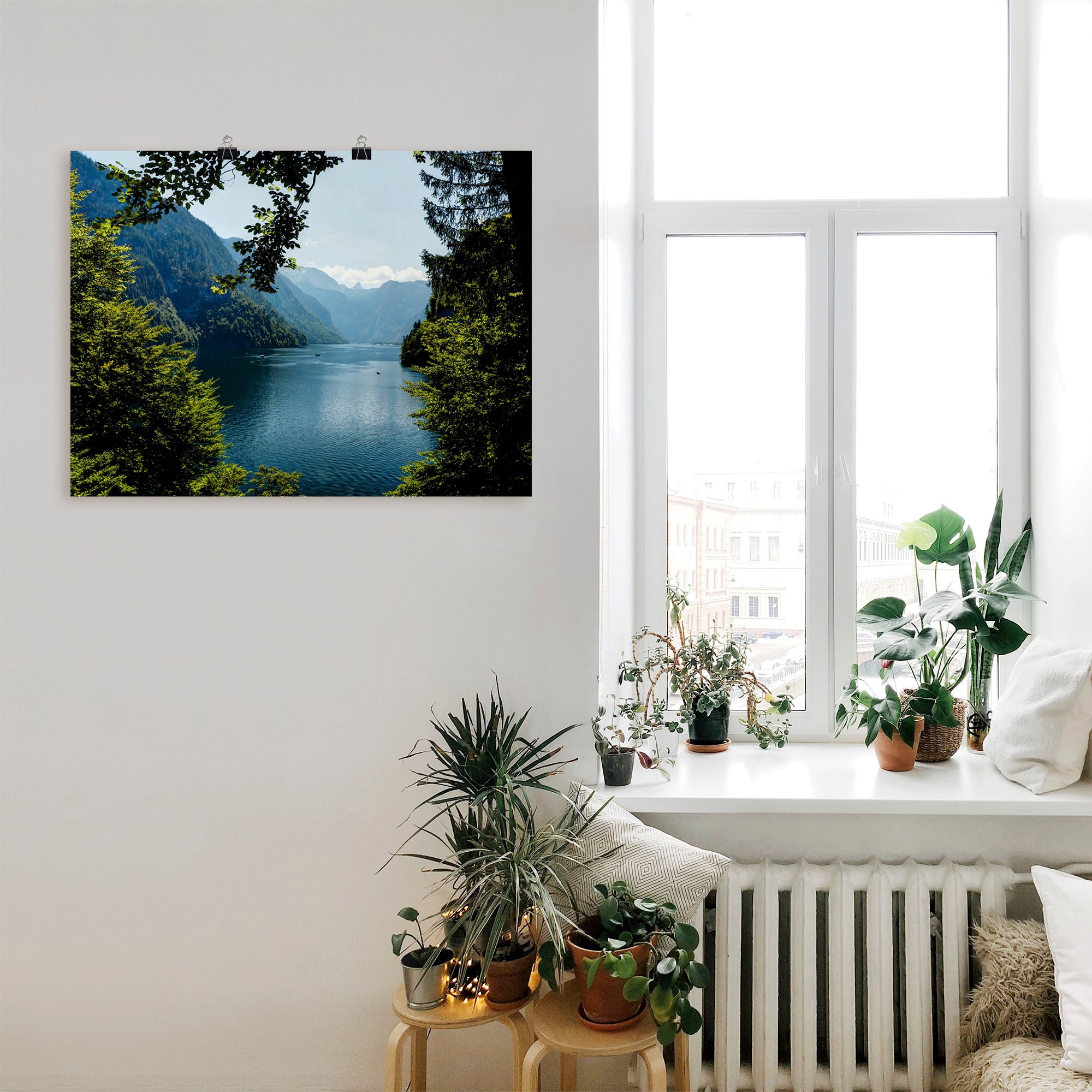 Artland Wandbild »Malerwinkel Königssee- Alpen« Berge 1 Stk. tlg. als Leinw günstig online kaufen