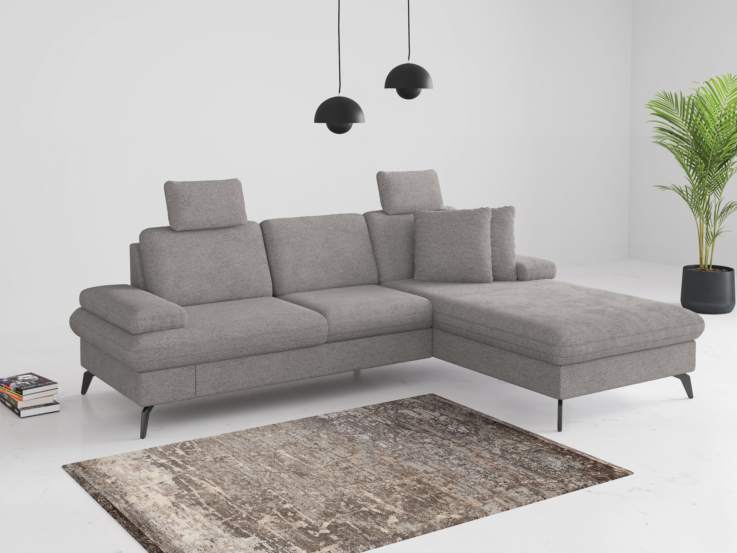 sit&more Ecksofa »Morris Jubi L-Form«, inkl. Armteilfunktion und 1 Zierkiss günstig online kaufen