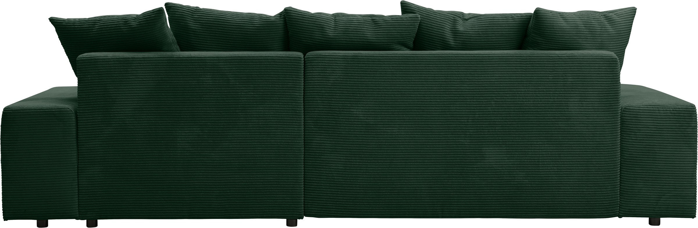 WERK2 Ecksofa »Riwa, modernes Sofa zum Kuscheln und Entspannen, Breite 300cm, L-Form«, Trendiges Ecksofa mit vielen Kissen, Schlaffunktion & Bettkasten