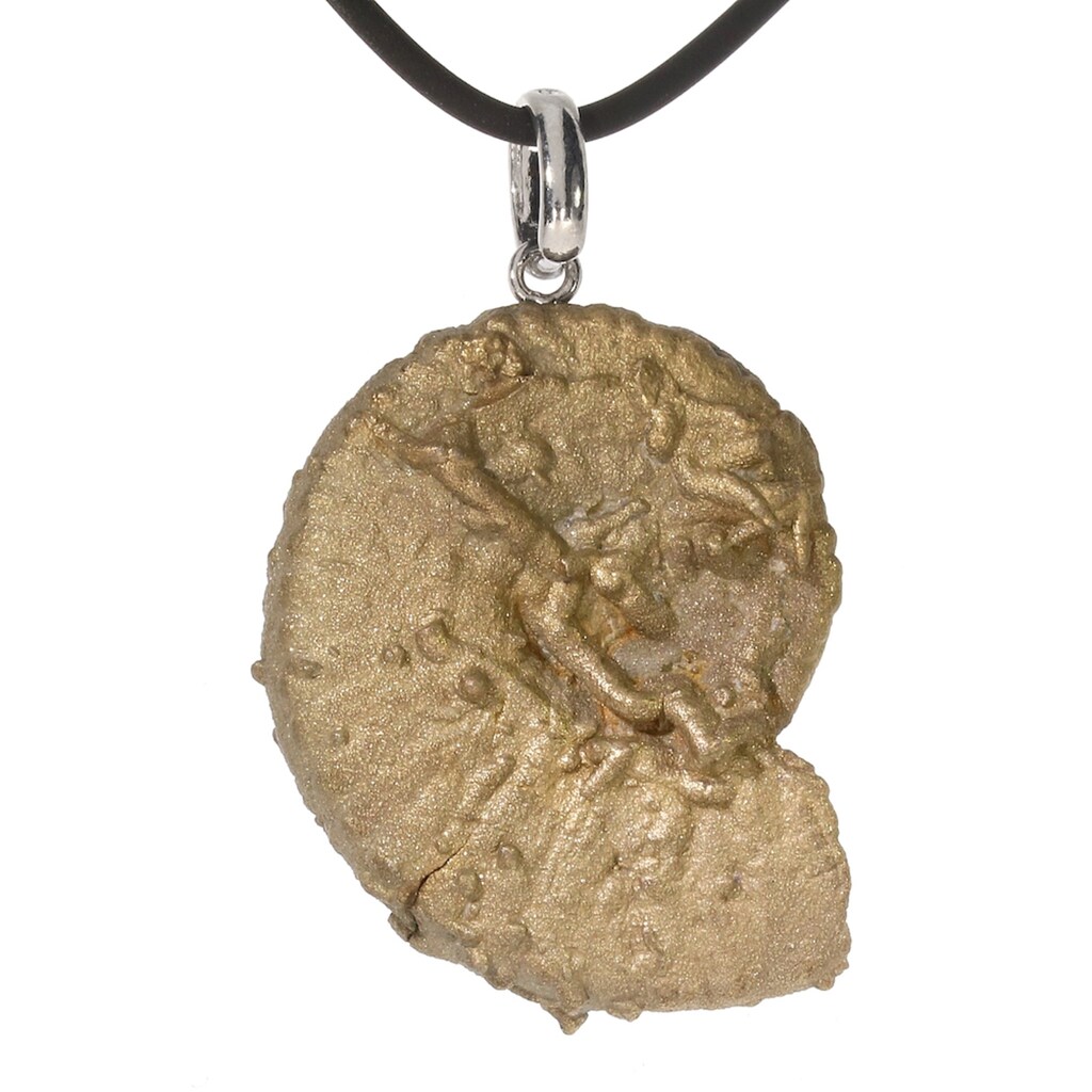 Adelia´s Kettenanhänger »Ammonit Edelstein Anhänger«, Steinschmuck ist Naturschmuck