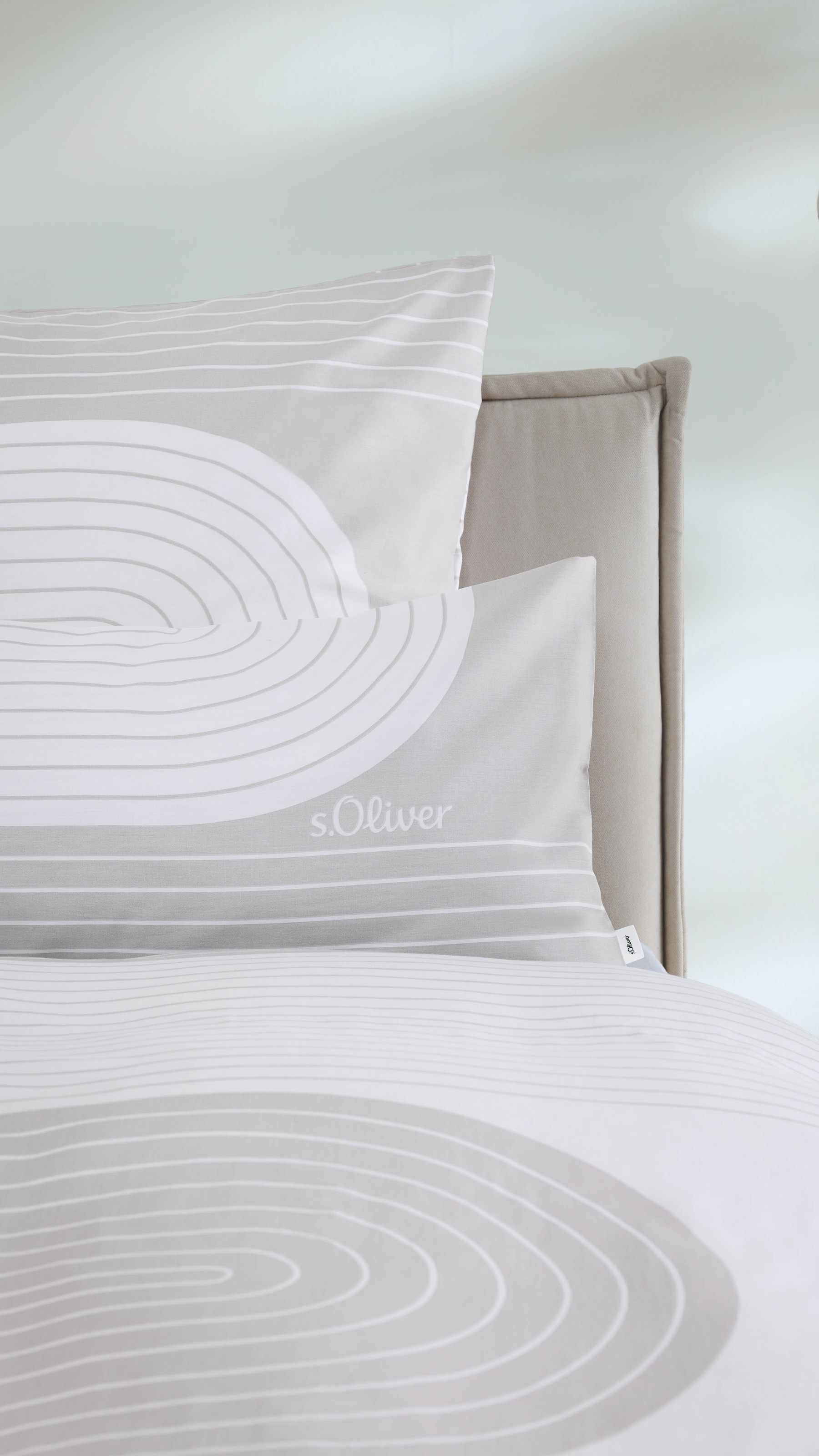 s.Oliver Bettwäsche »s.Oliver Satinbettwäsche« 2 in leichten Naturtönen