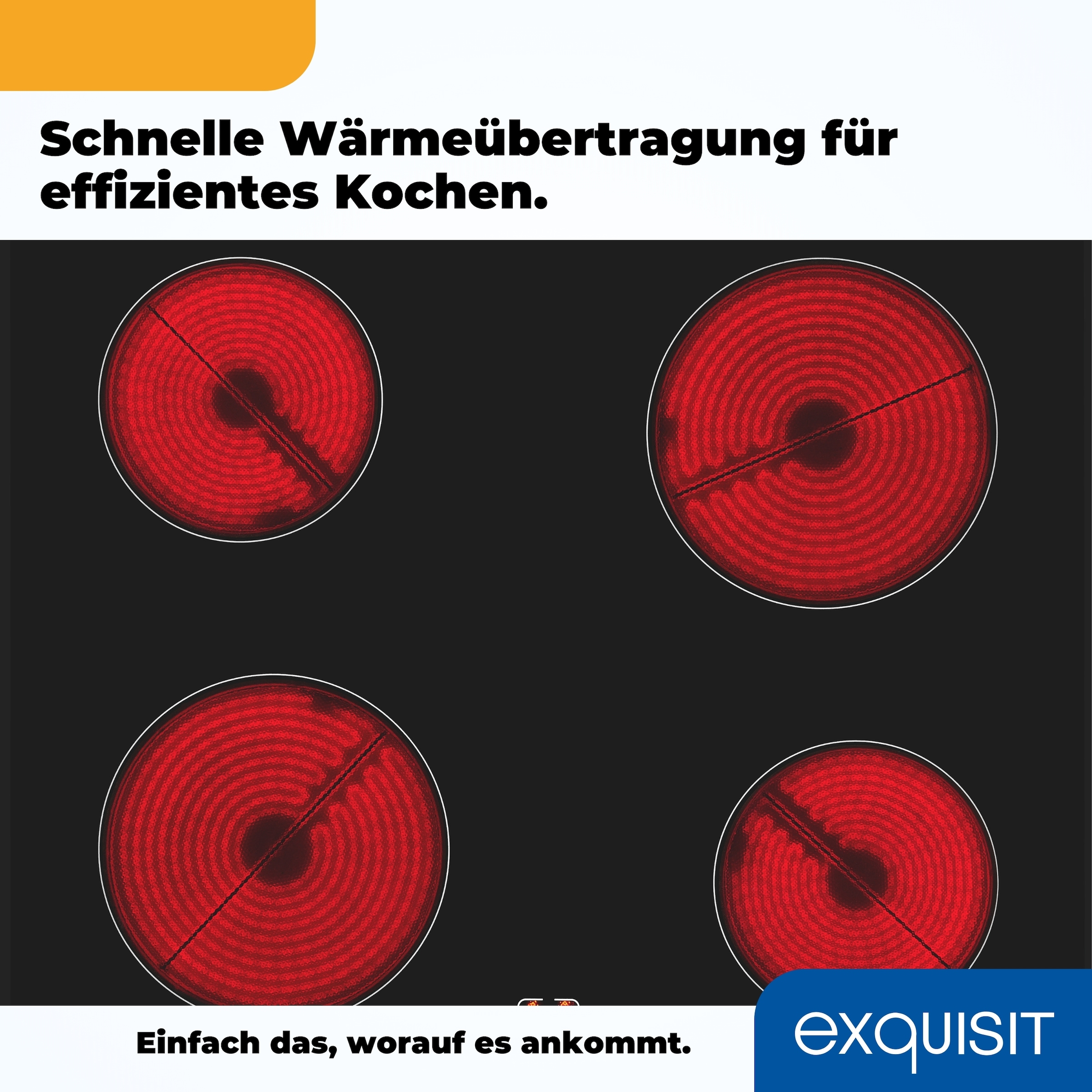 exquisit Elektro-Herd-Set »EHE256-U-020 schwarz«