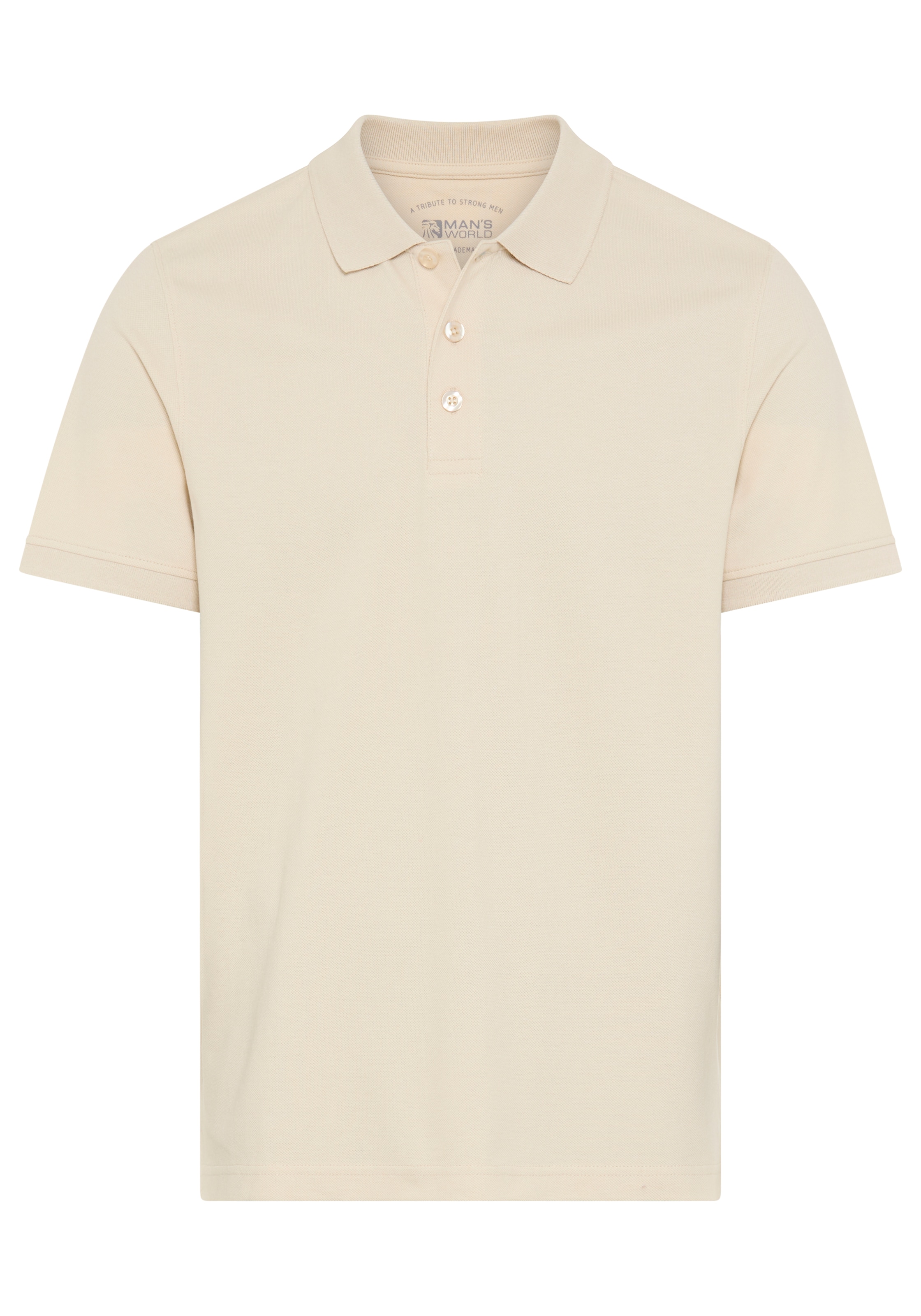 Man's World Poloshirt Kurzarm,  lockere Passform,  unifarben