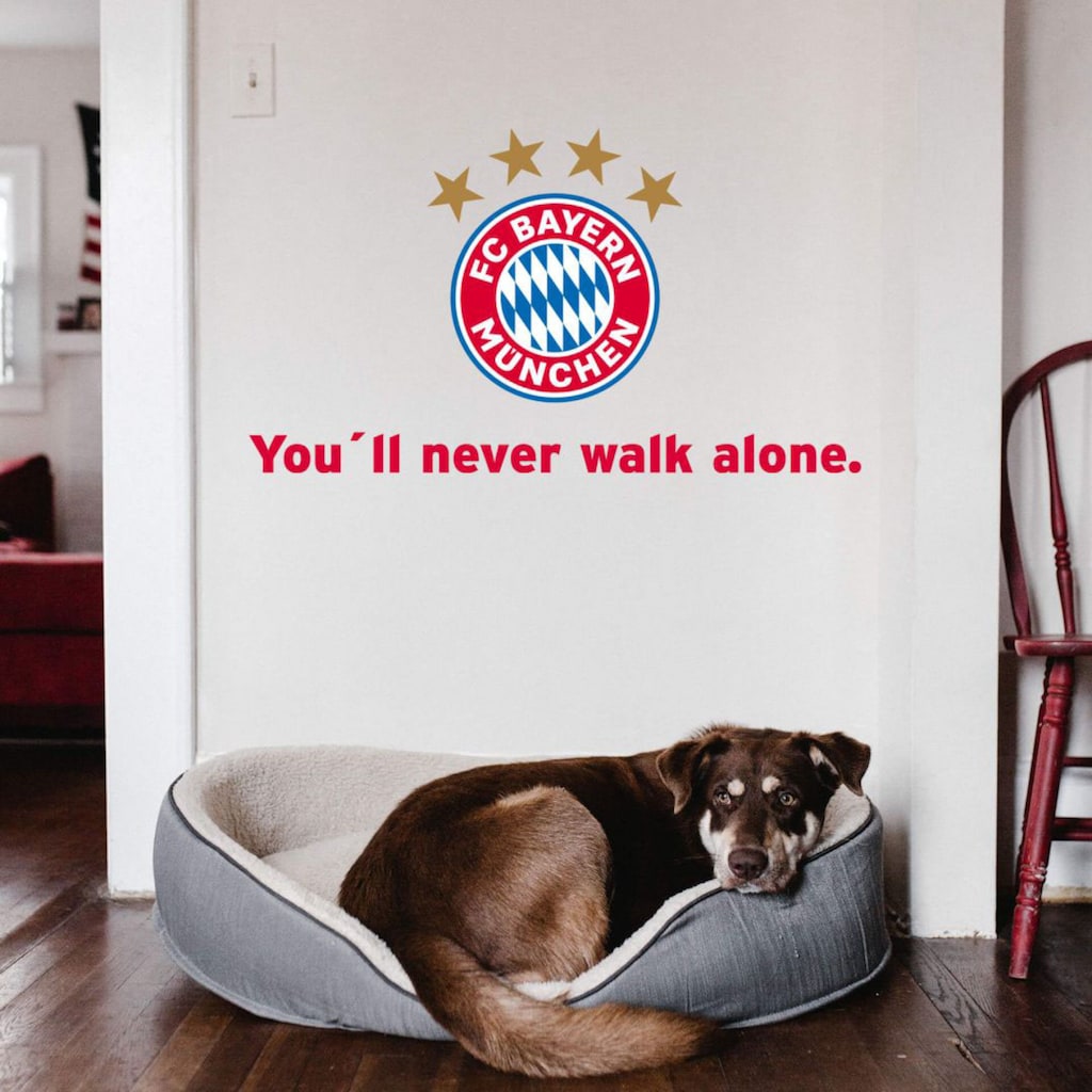 Wall-Art Wandtattoo »Fußball You'll never walk alone«, (1 St.)