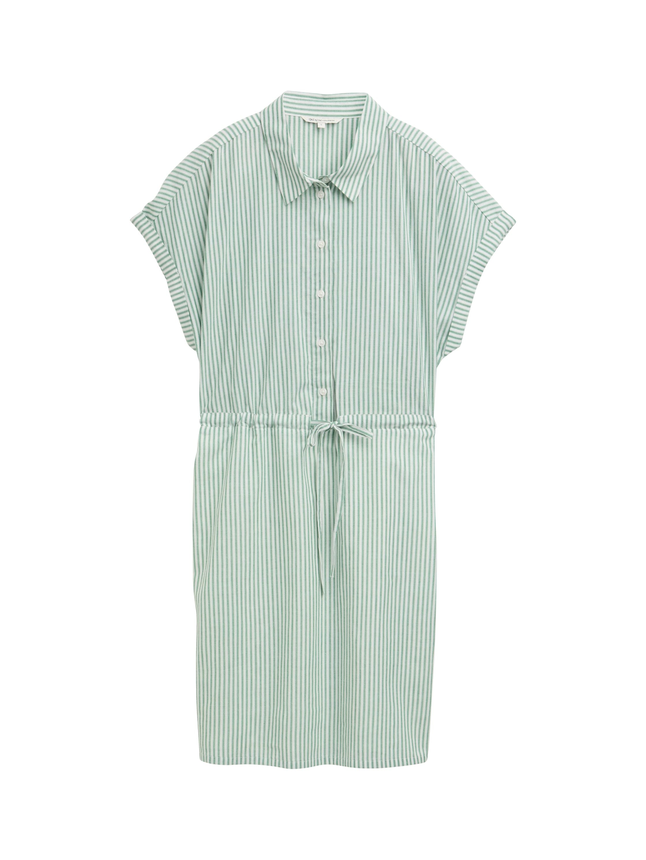 TOM TAILOR Denim Hemdblusenkleid, im Streifendessin