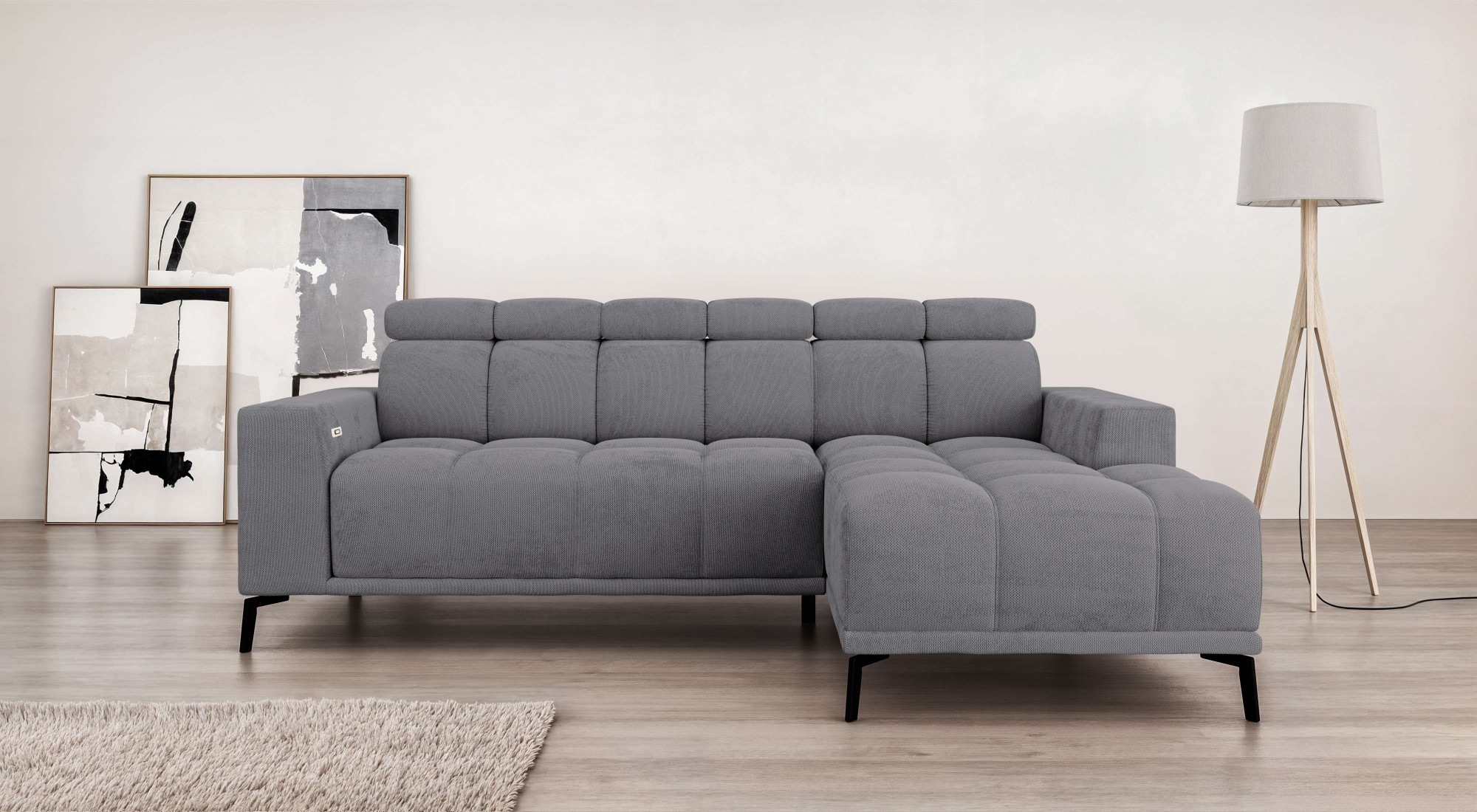 Home affaire Ecksofa »CAZIE, Designsofa, L-Form, trendige Bubble-Optik,« L- günstig online kaufen