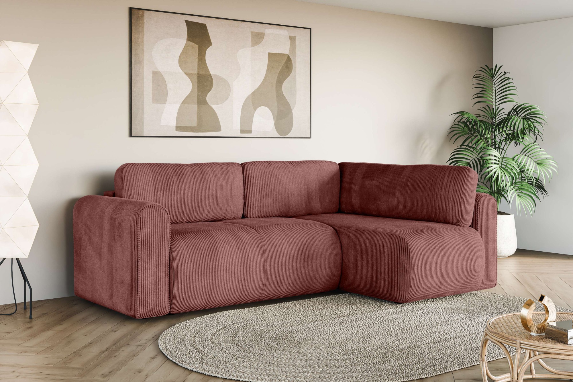 OTTO home Ecksofa »Zacharia wahlweise Schlafsofa mit Bettkasten, B/T/H 250/ günstig online kaufen