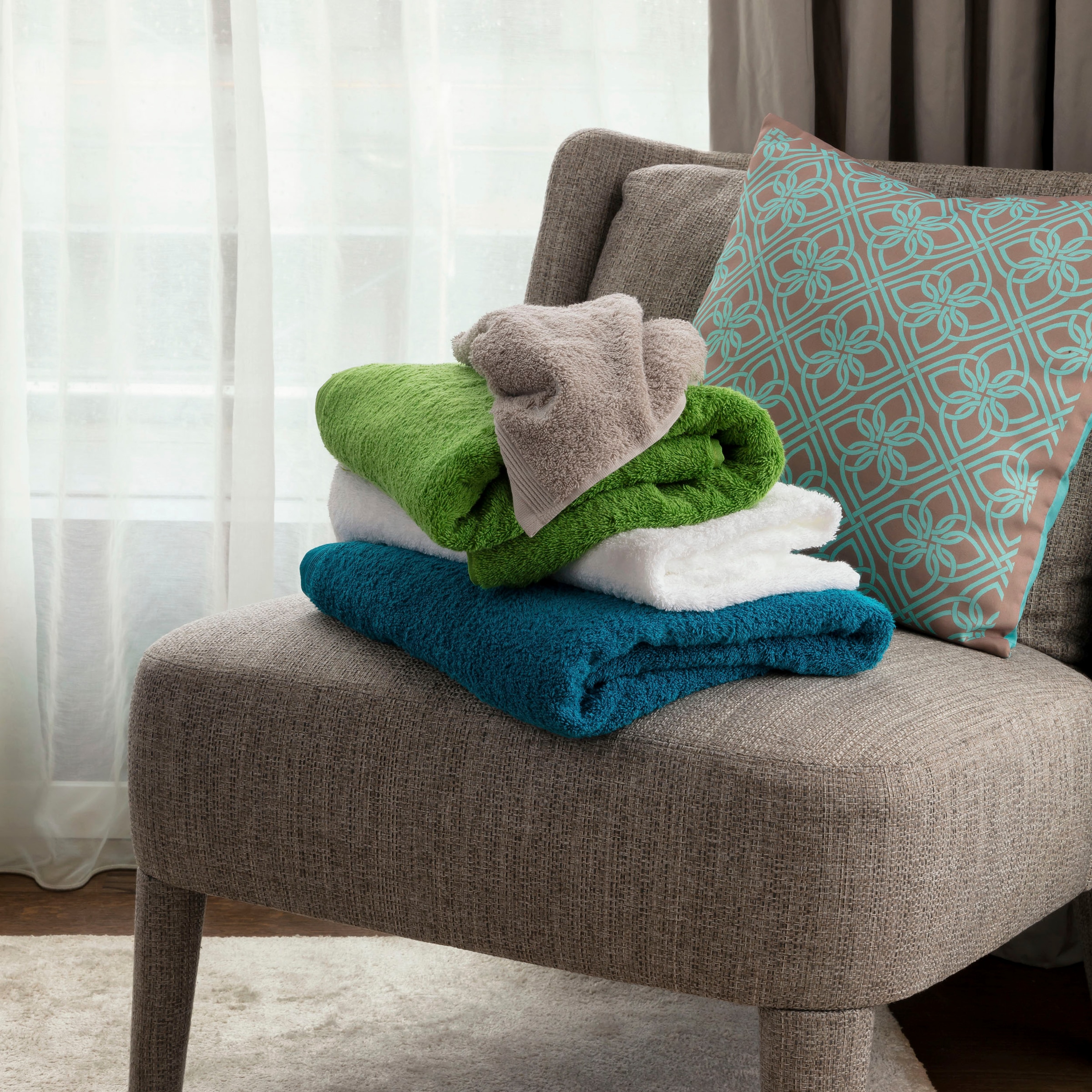 Möve Handtuch Set »Superwuschel 100% Premium Cotton Baumwolle«, Set, 4 tlg., Walkfrottee