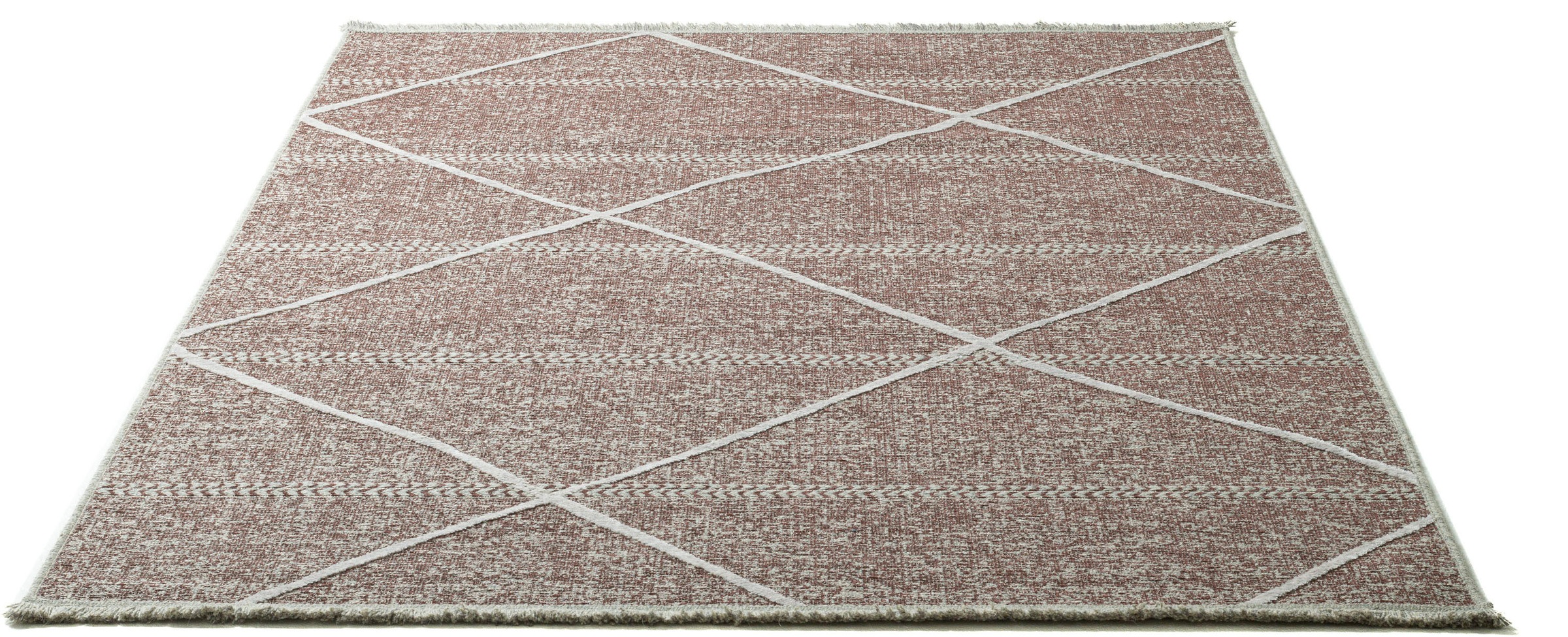 Sansibar Teppich »Braderup«, rechteckig, 2 mm Höhe, Flachgewebe, modernes S günstig online kaufen