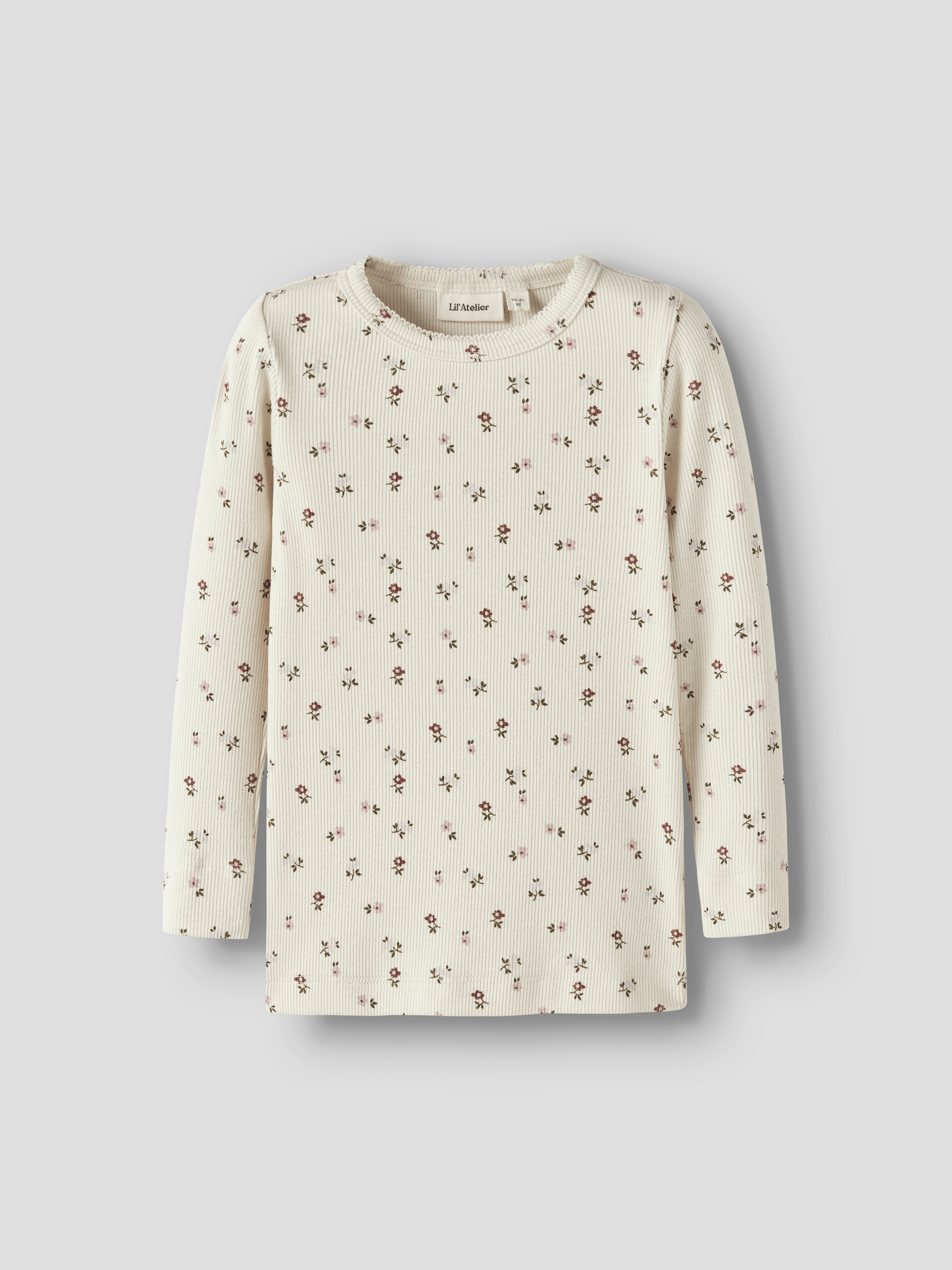 Lil' Atelier Langarmshirt »NMFGAGO LS SLIM TOP LIL NOOS« weiche Jersey Rippqualität