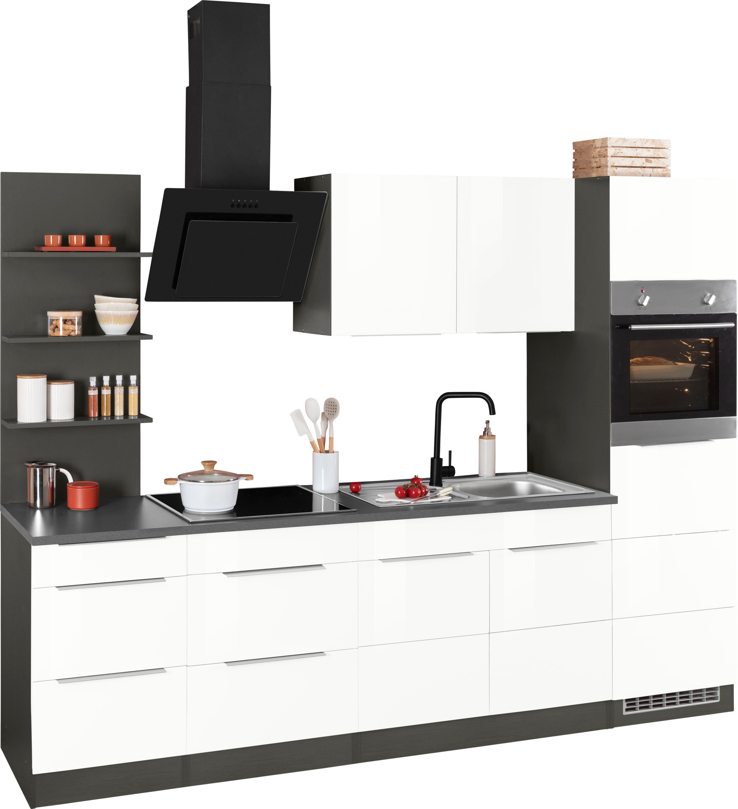 KOCHSTATION Küchenzeile »KS-Brindisi Breite 270 cm«, wahlweise mit E-Geräte günstig online kaufen