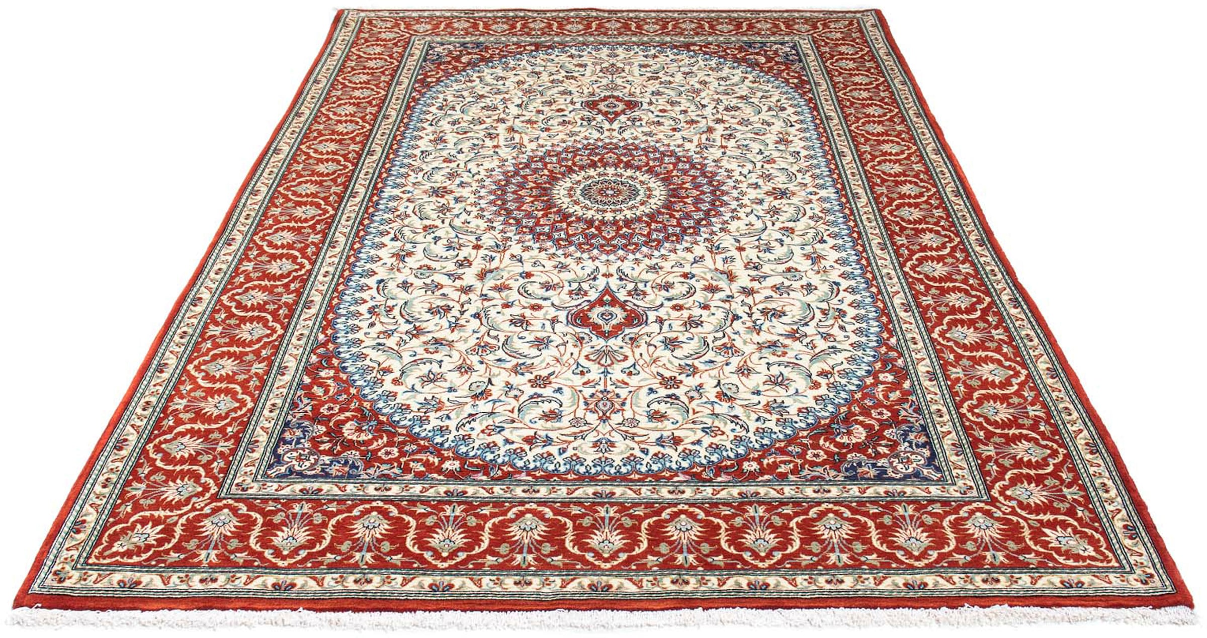 morgenland Orientteppich »Perser - Ghom - 248 x 157 cm - rot«, rechteckig, günstig online kaufen