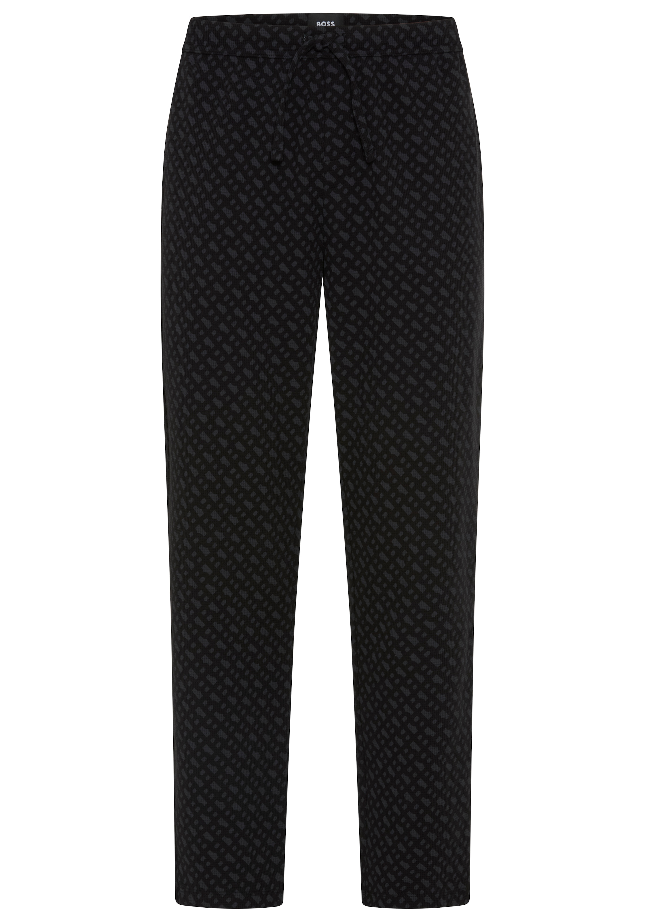 BOSS Pyjamahose »Waffle AOP Pants«  elastischer Bund mit Kordel, Seitentaschen, Allover-Druck