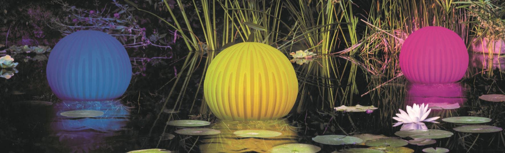 BONETTI LED Gartenleuchte »Kugelleuchte BLÜTE«, Leuchtmittel LED-Board | LED fest integriert, Blütenoptik, Ø 35 cm