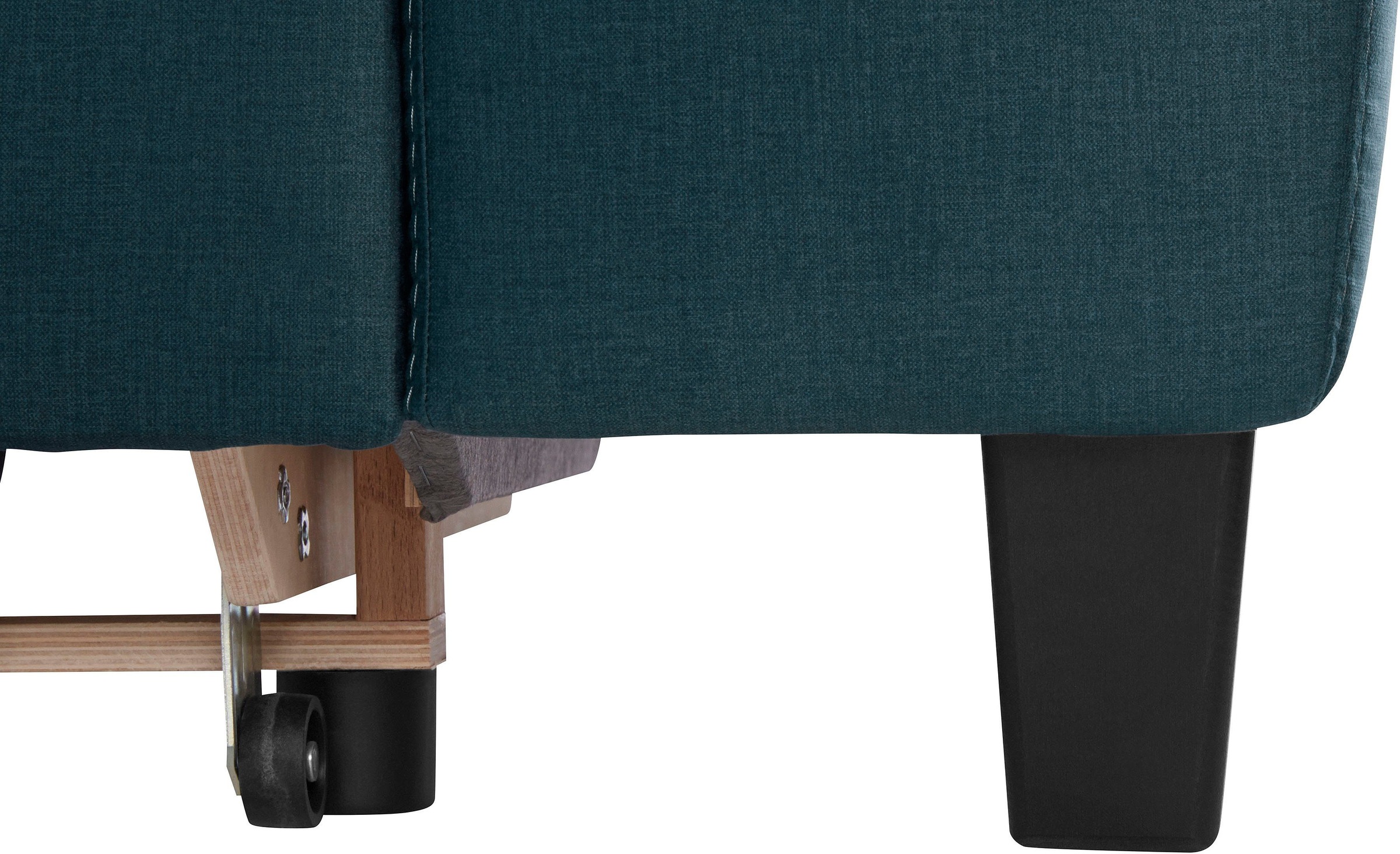 COTTA Polstergarnitur »Morven L-Form«, (Set), Set bestehend aus: Ecksofa mit Kopfteilverstellung & Hocker