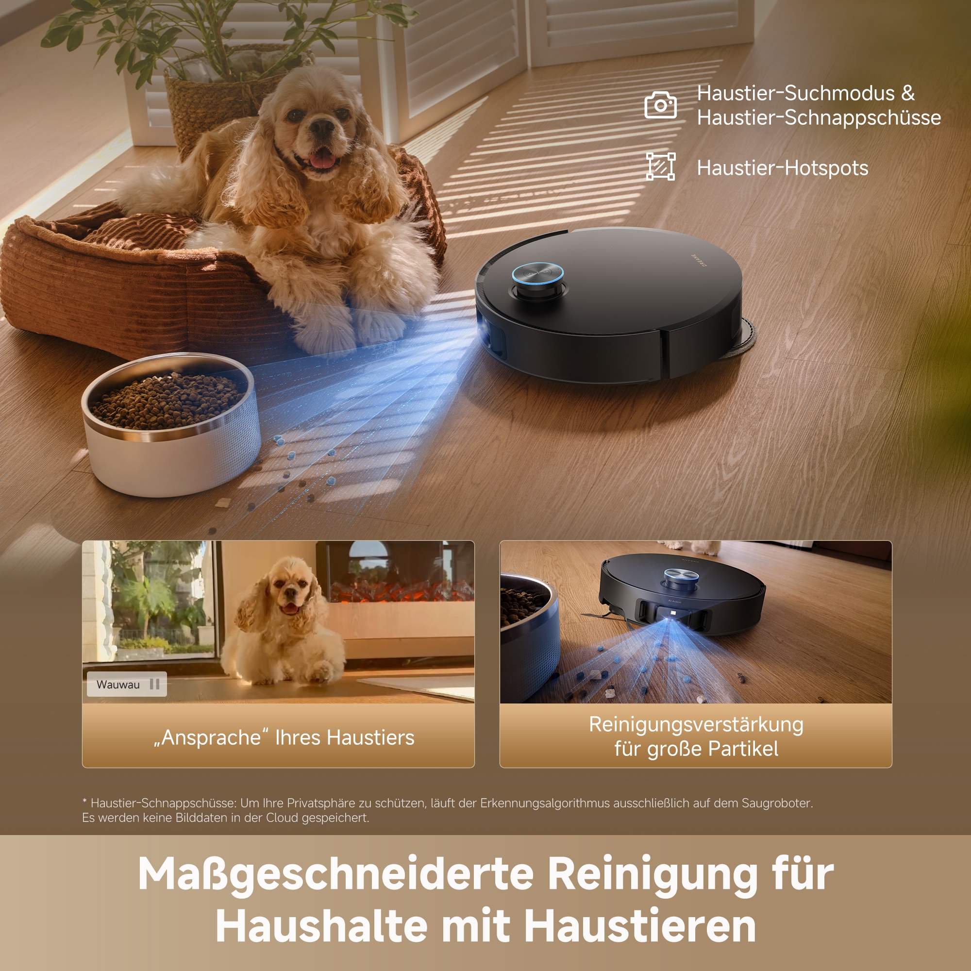 Dreame Saugroboter »L60 Ultra« 35.000 Pa, Anti-Haarverhedderung, Kanten- und Eckenreinigung
