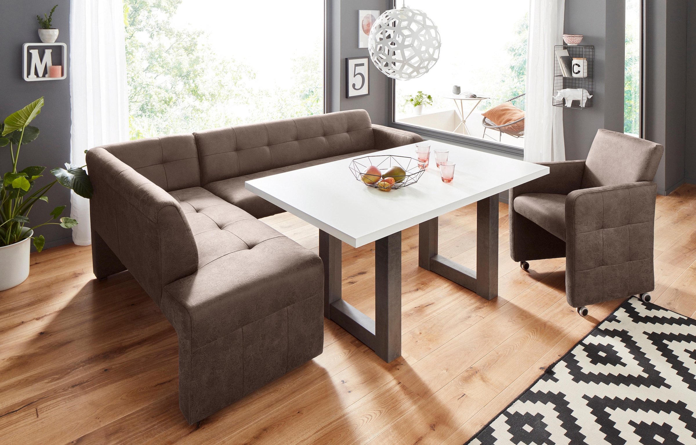 exxpo - sofa fashion Eckbank »Barista«, Frei im Raum stellbar