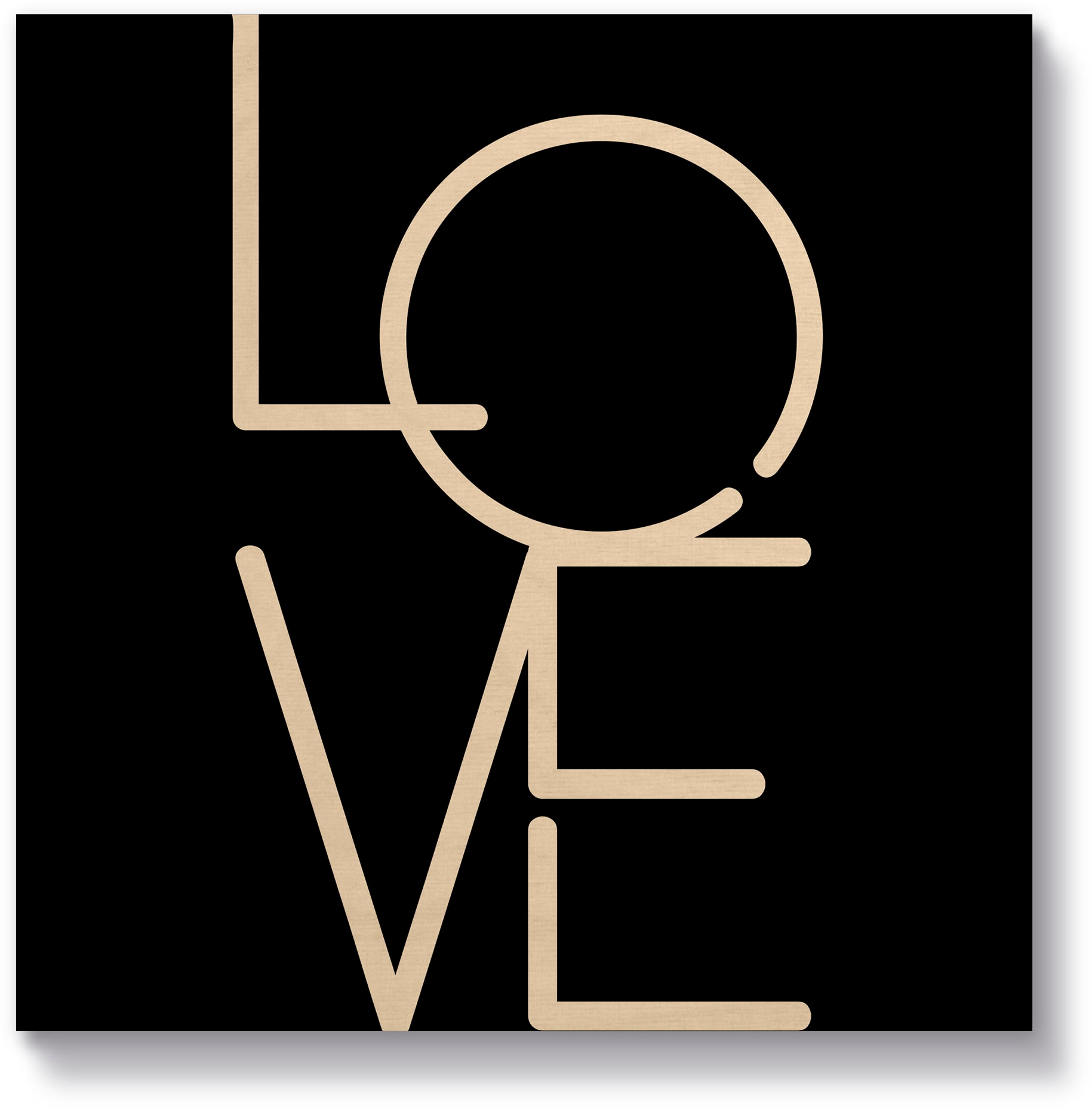 Artland Holzbild »Love - Liebe« Sprüche & Texte 1 Stk. tlg. günstig online kaufen