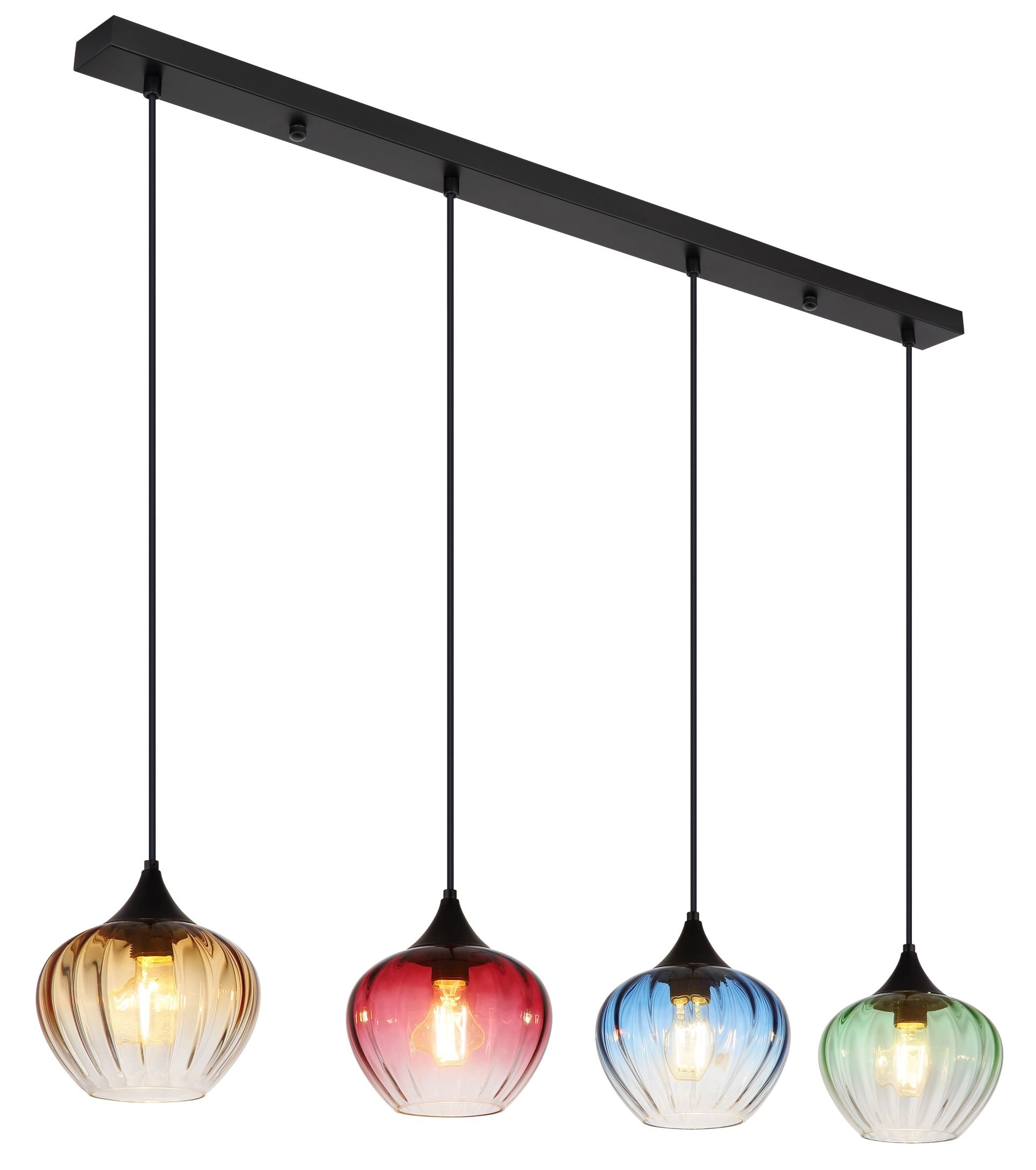 GLOBO LIGHTING Pendelleuchte »SANDER« E27 1 Stk. Gläser, Hängelampe, Wohnzi günstig online kaufen