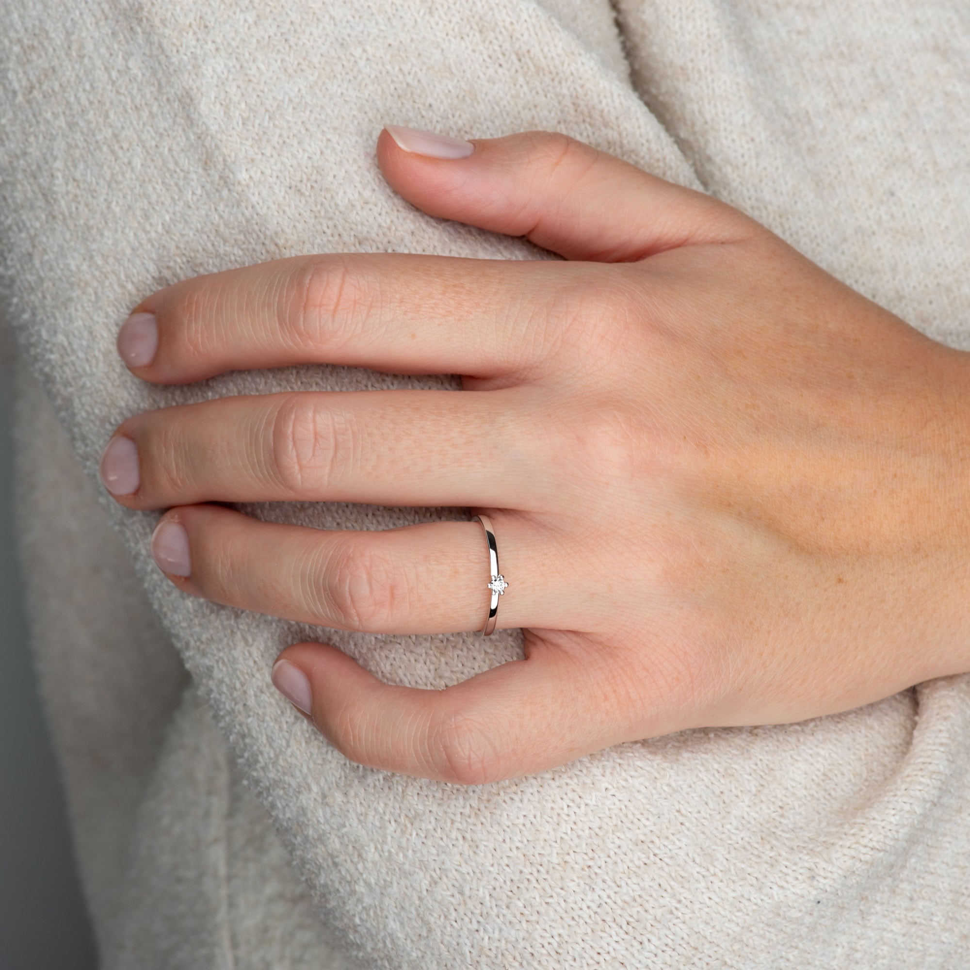 Orolino Fingerring »Gold 585 mit Brillant 0,05ct.«