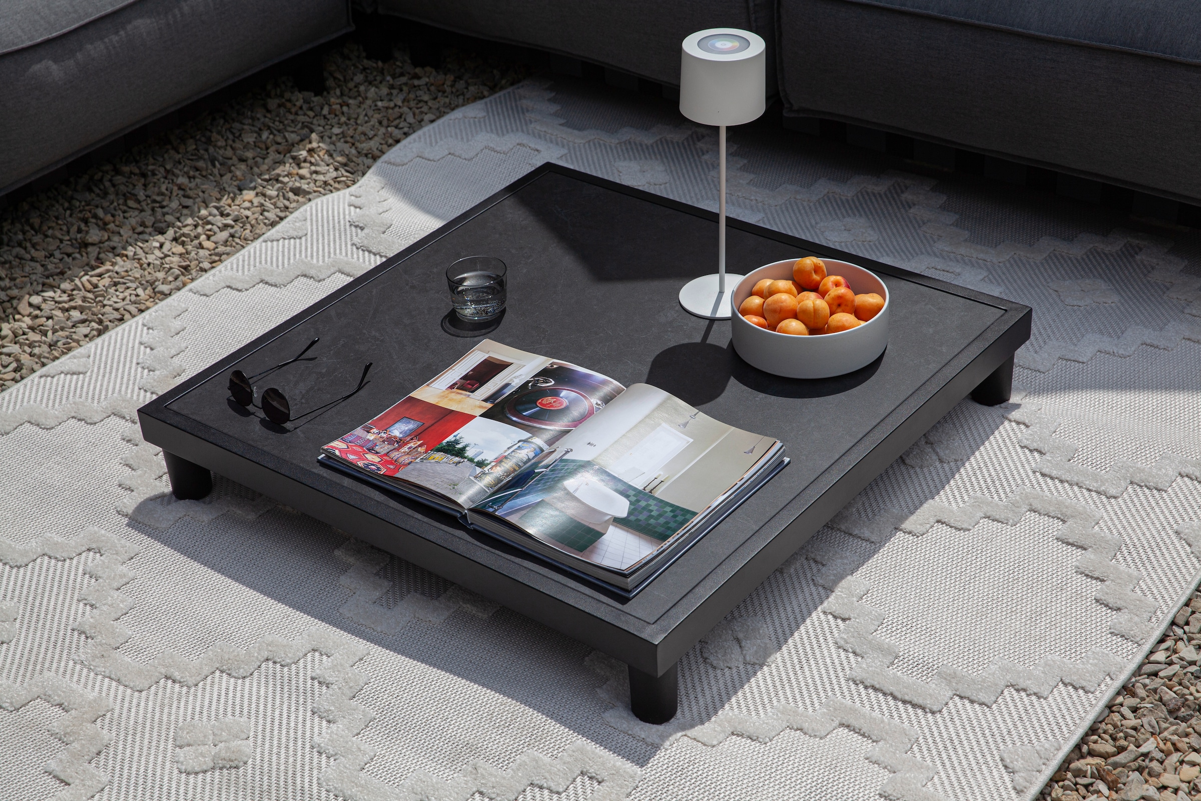 SCHÖNER WOHNEN-Kollektion Teppich »Summer 6352« rechteckig 6 mm Höhe In- und Outdoor geeignet, Hoch Tief Struktur, Robuster Teppich