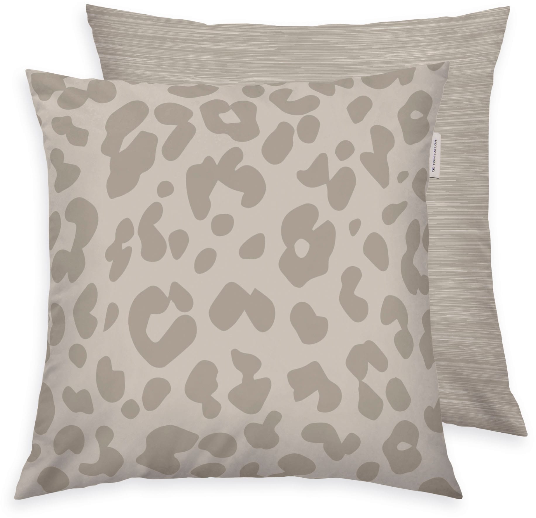 TOM TAILOR HOME Bettwäsche »Ellja in Gr. 135x200 oder 155x220 cm, Leo Design, Bettwäsche-Set« 3 Stk. 100% Baumwolle, Animal Print, Marken-Bettwäsche mit Reißverschluss