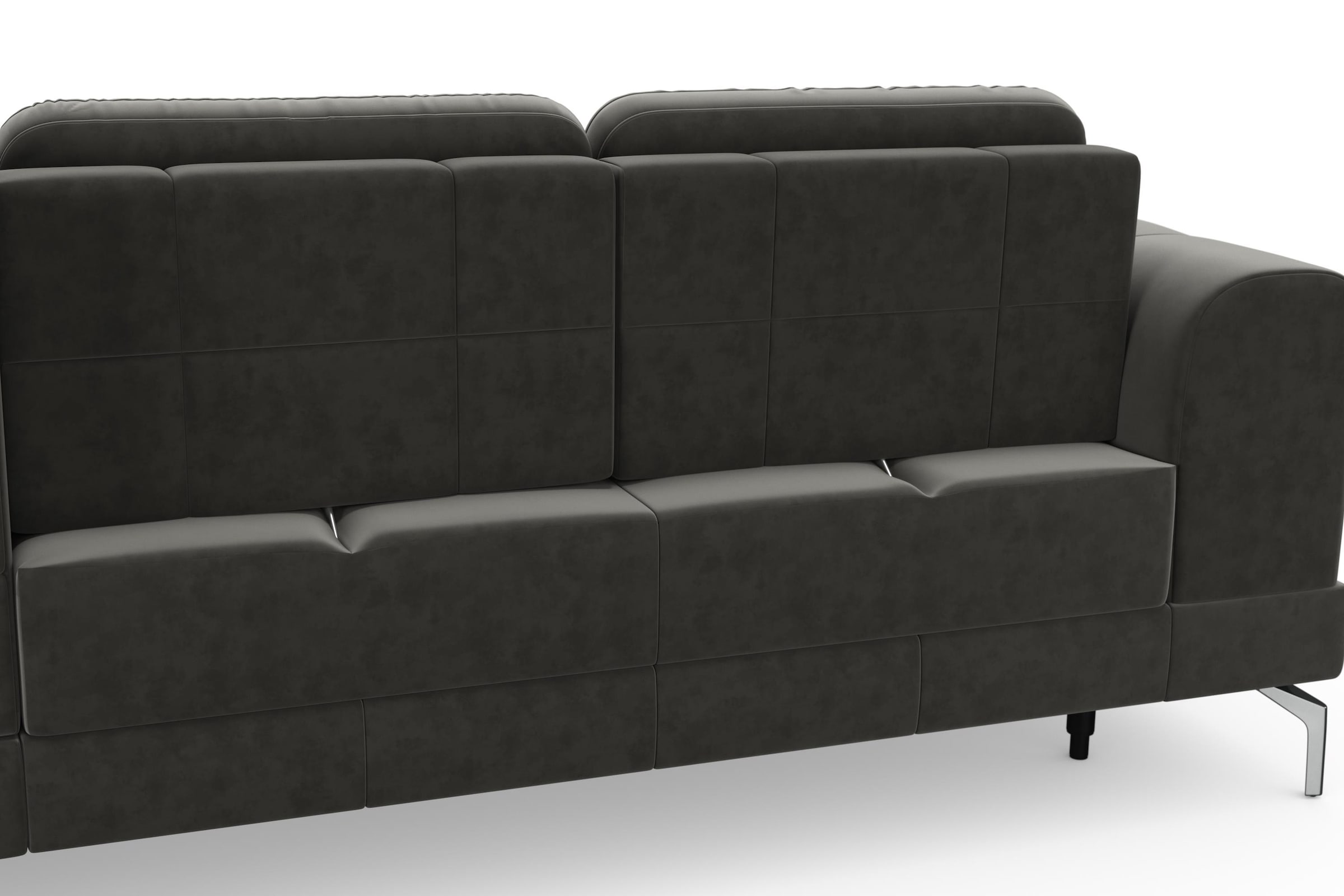 sit&more Ecksofa »Bendigo L-Form«, inklusive Sitztiefenverstellung, Bodenfreiheit 15 cm, 2 Fußfarben