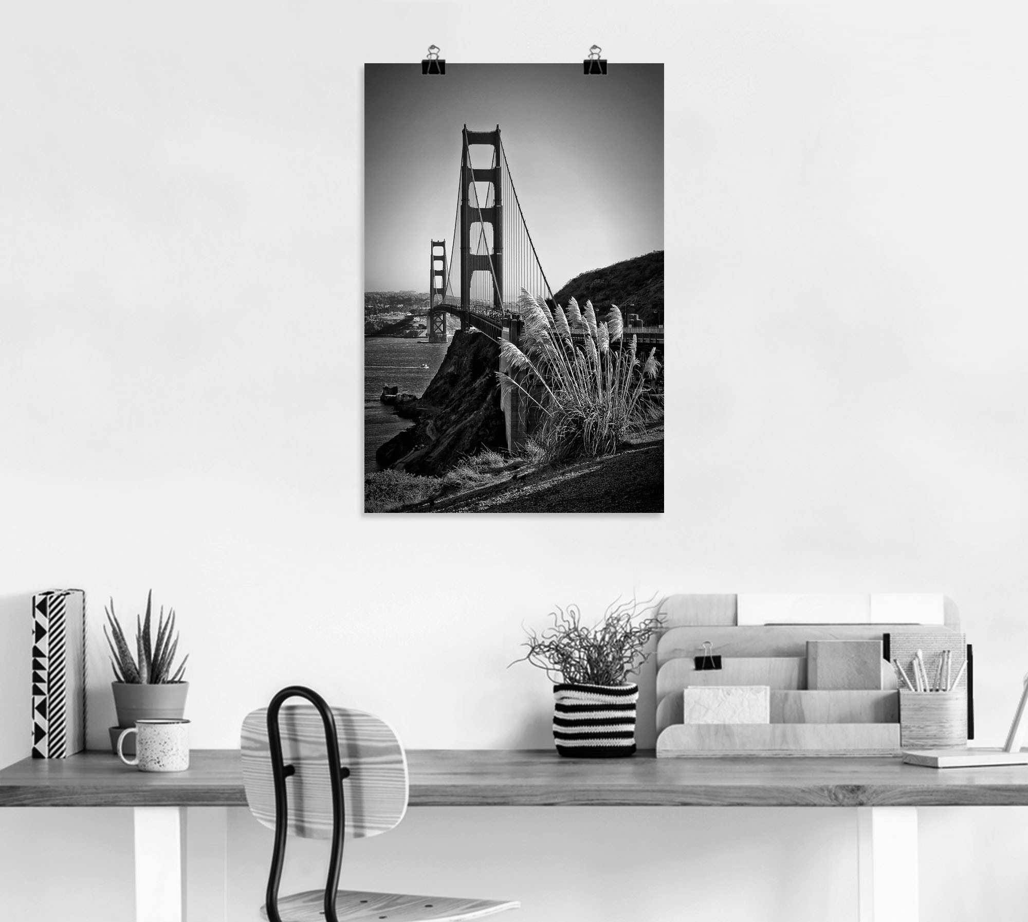 Artland Wandbild »San Francisco Golden Gate Bridge«, Amerika, (1 St.), als Leinwandbild, Poster in verschied. Größen