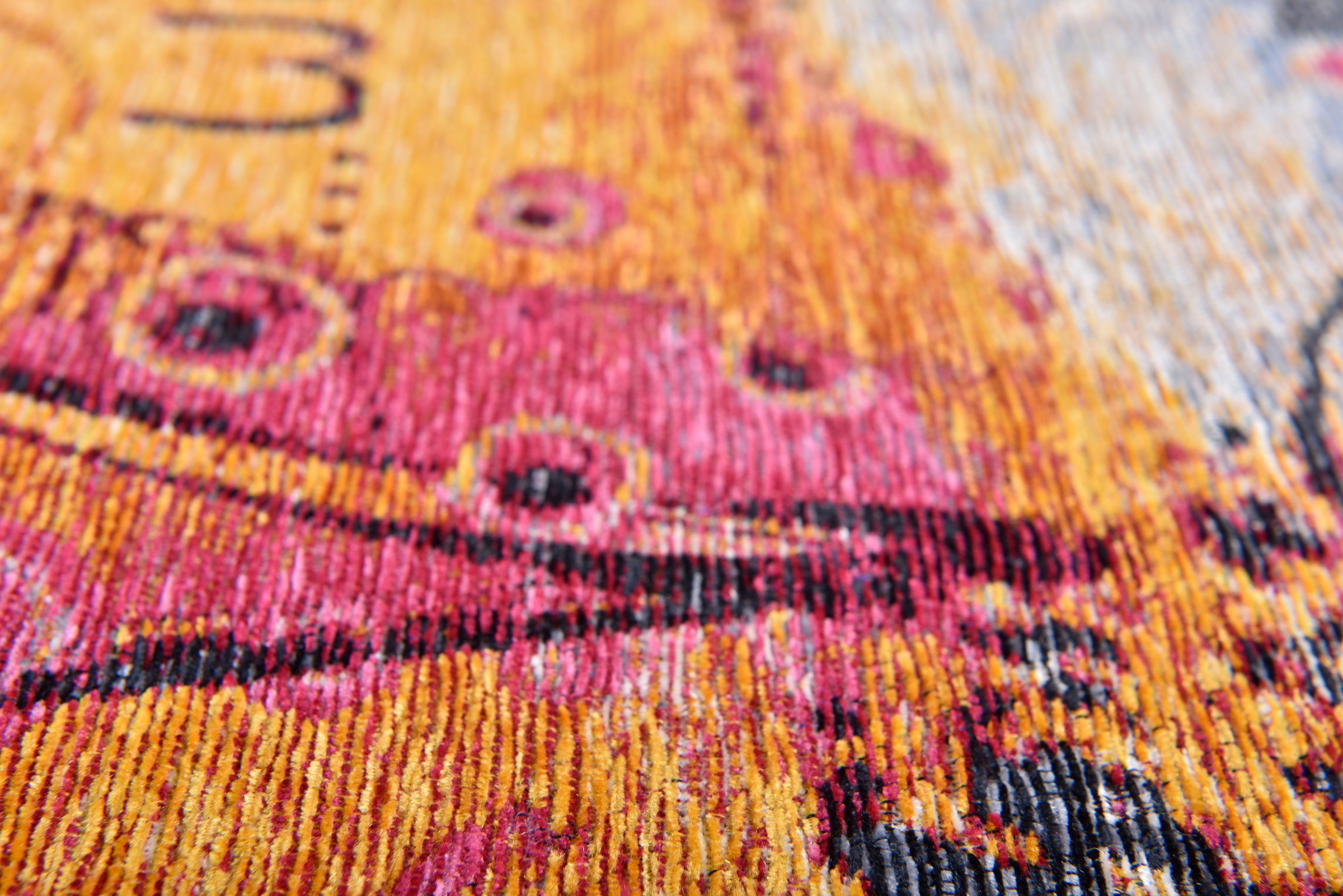 Gino Falcone Teppich »Cosima-109«, rechteckig, 3 mm Höhe, flachgeweber Jaquard-Teppich, mit Chenillegarn, modernes Design